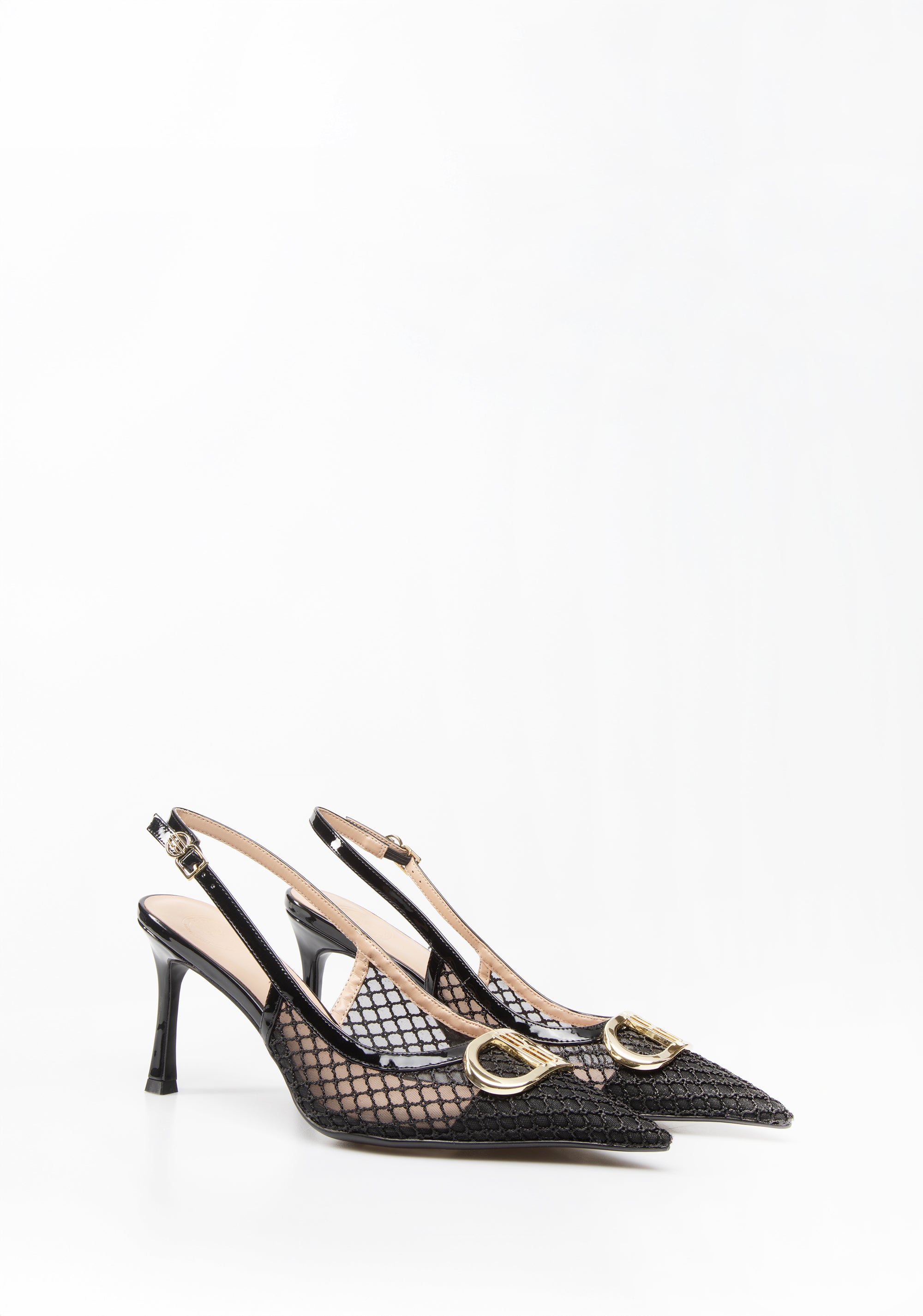 Décolleté Slingback in rete