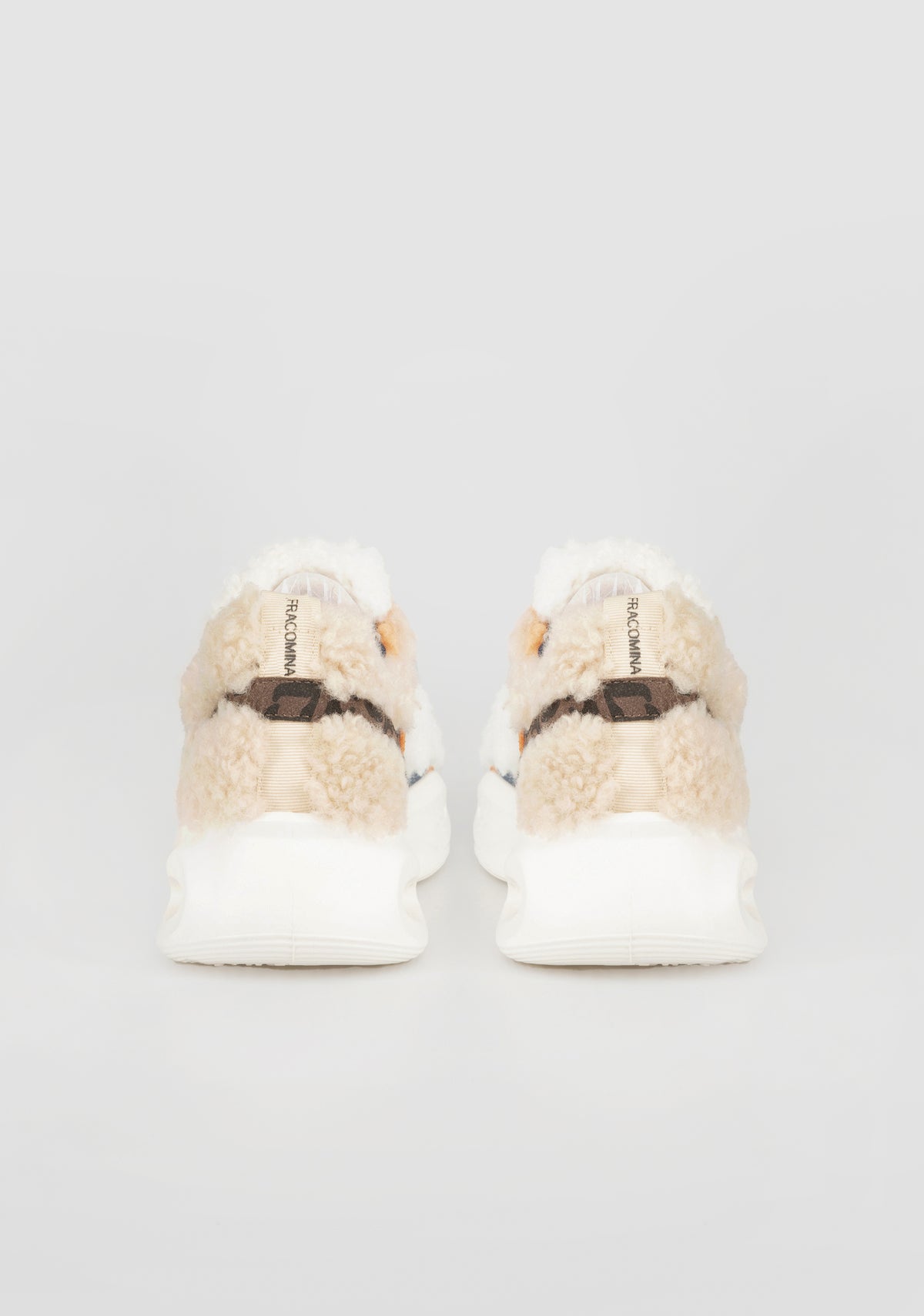 Sneakers Audaci con Mix di Texture Animalier e Dettagli Colorati FRACOMINA — immagine 2 di 4