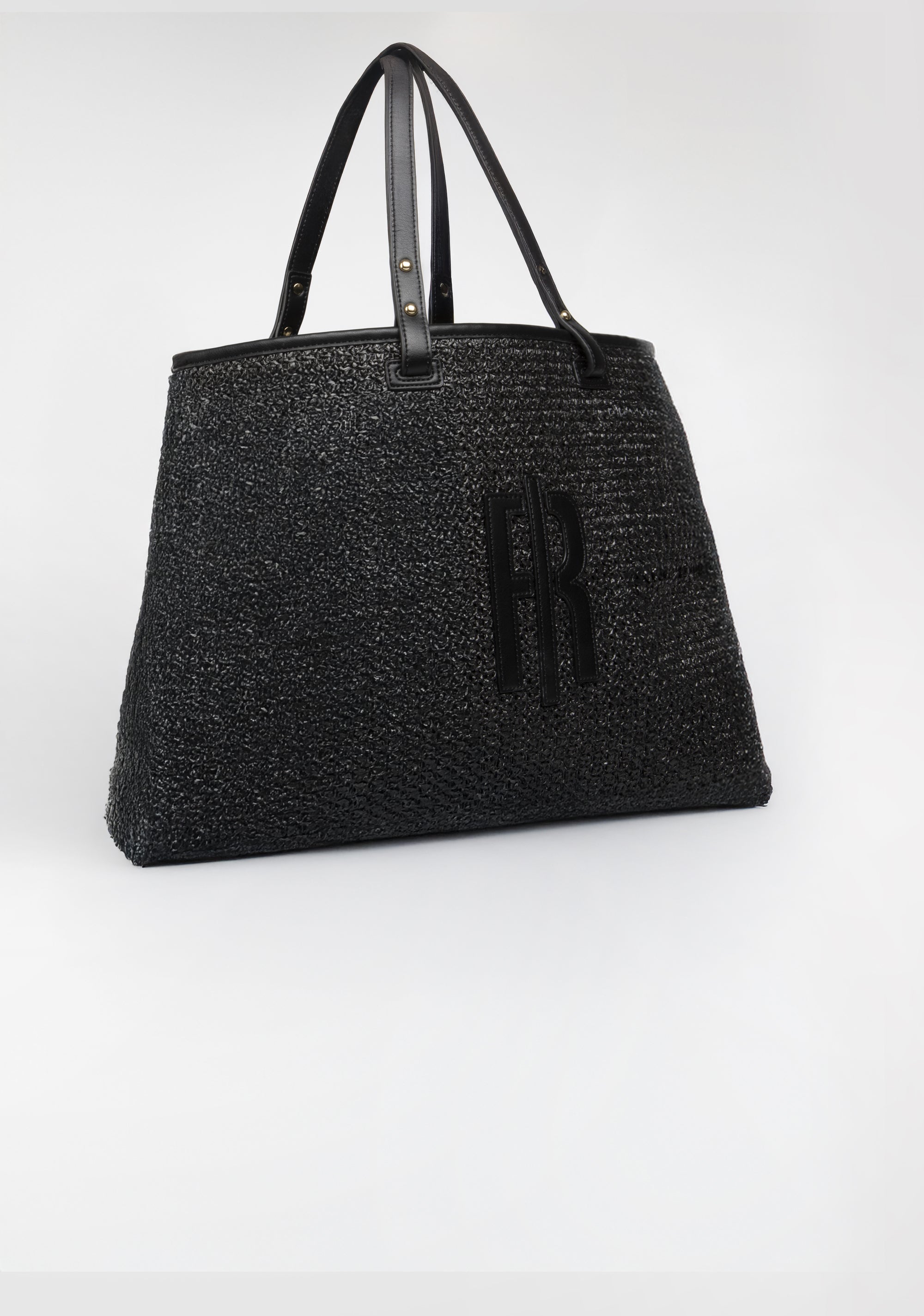 Borsa grande in tessuto intrecciato