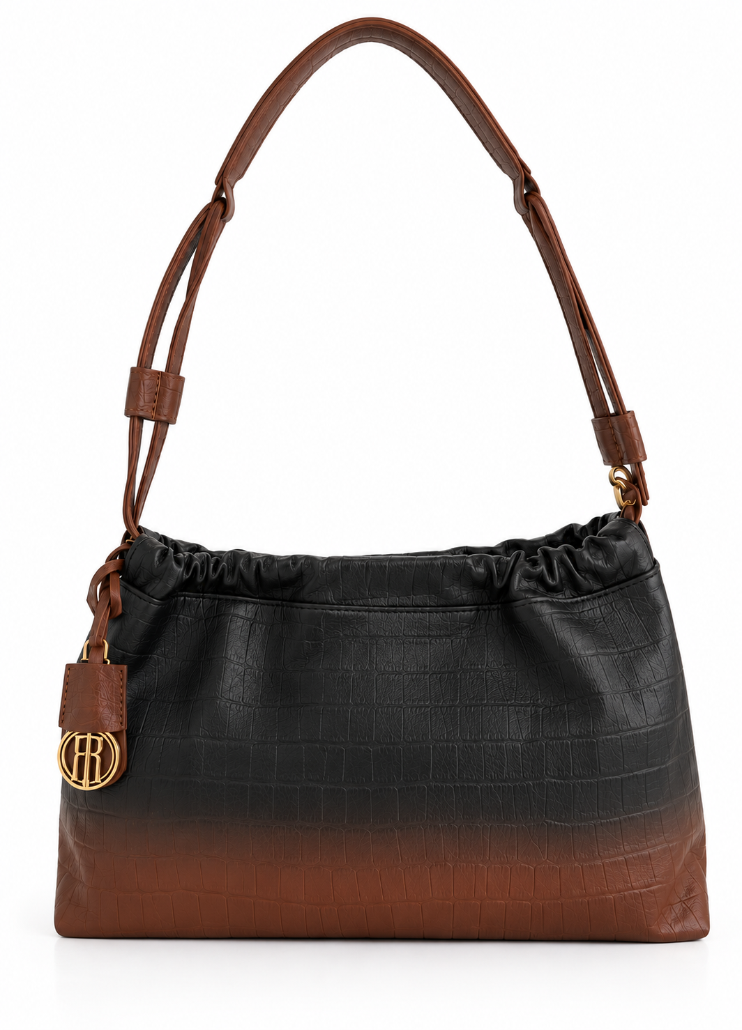Borsa a spalla in finta pelle con stampa cocco FB26WB6001P430Q1 FRACOMINA