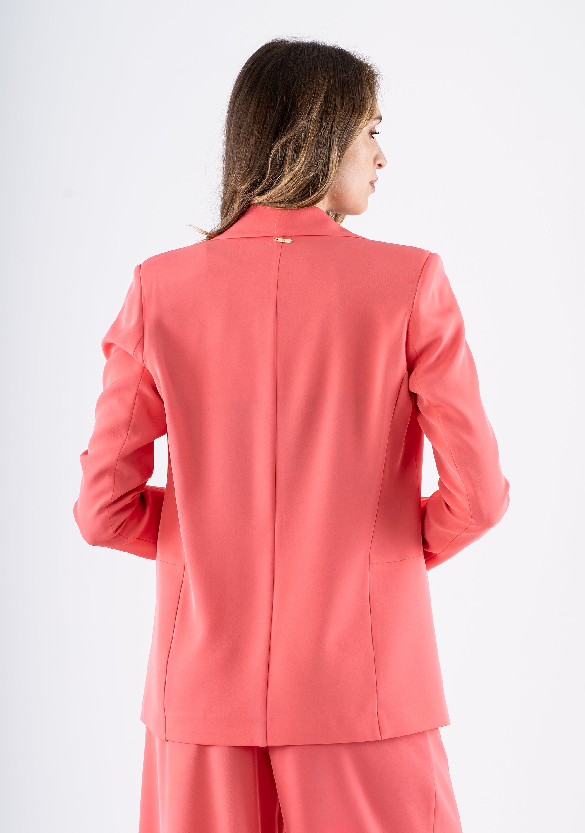 Giacca monopetto elegante con tasche a filetto