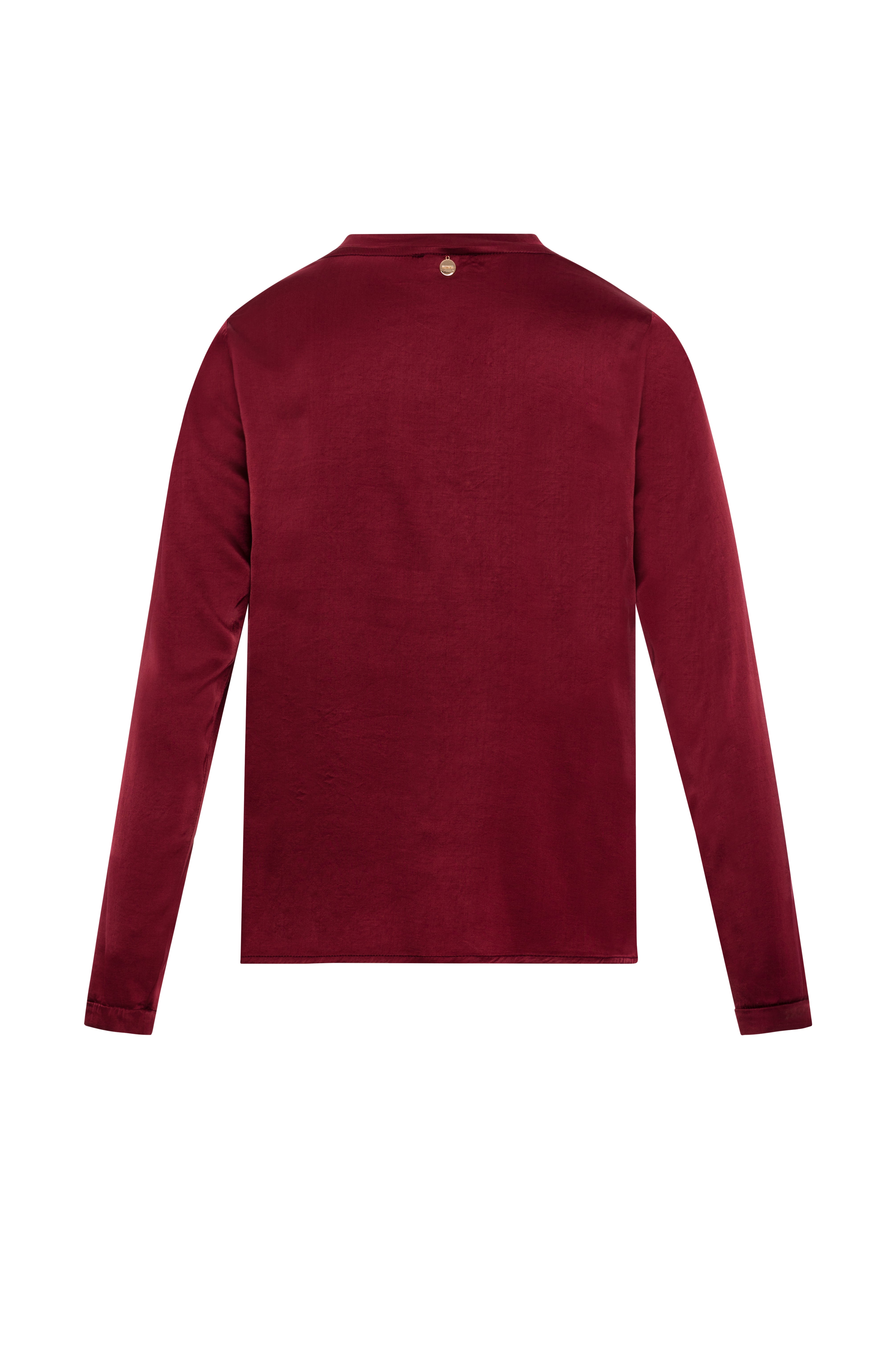 Blusa Effetto Seta con Scollo a V