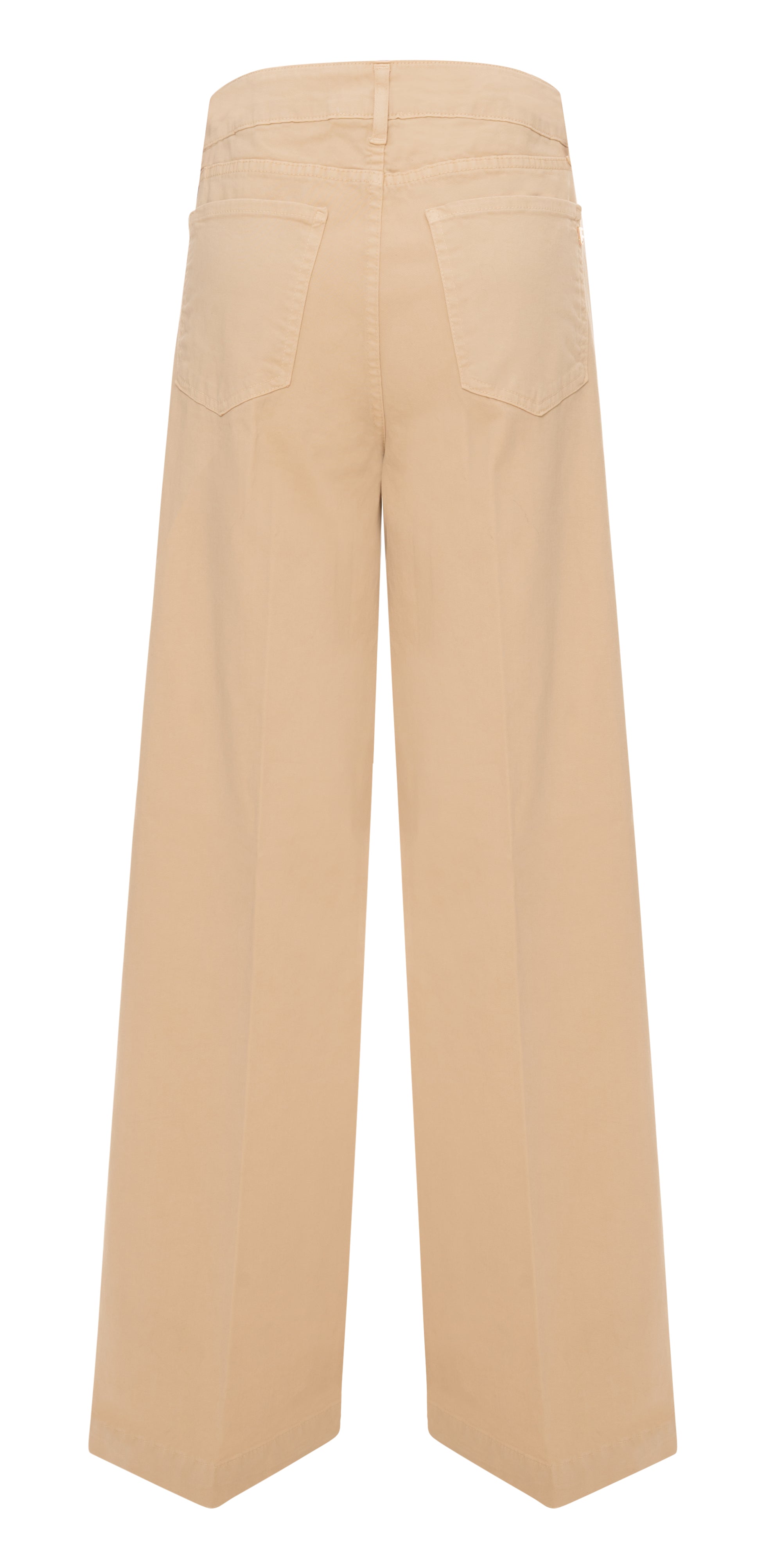 Pantaloni Cropped a Vita Alta e Gamba Ampia (Palazzo)
