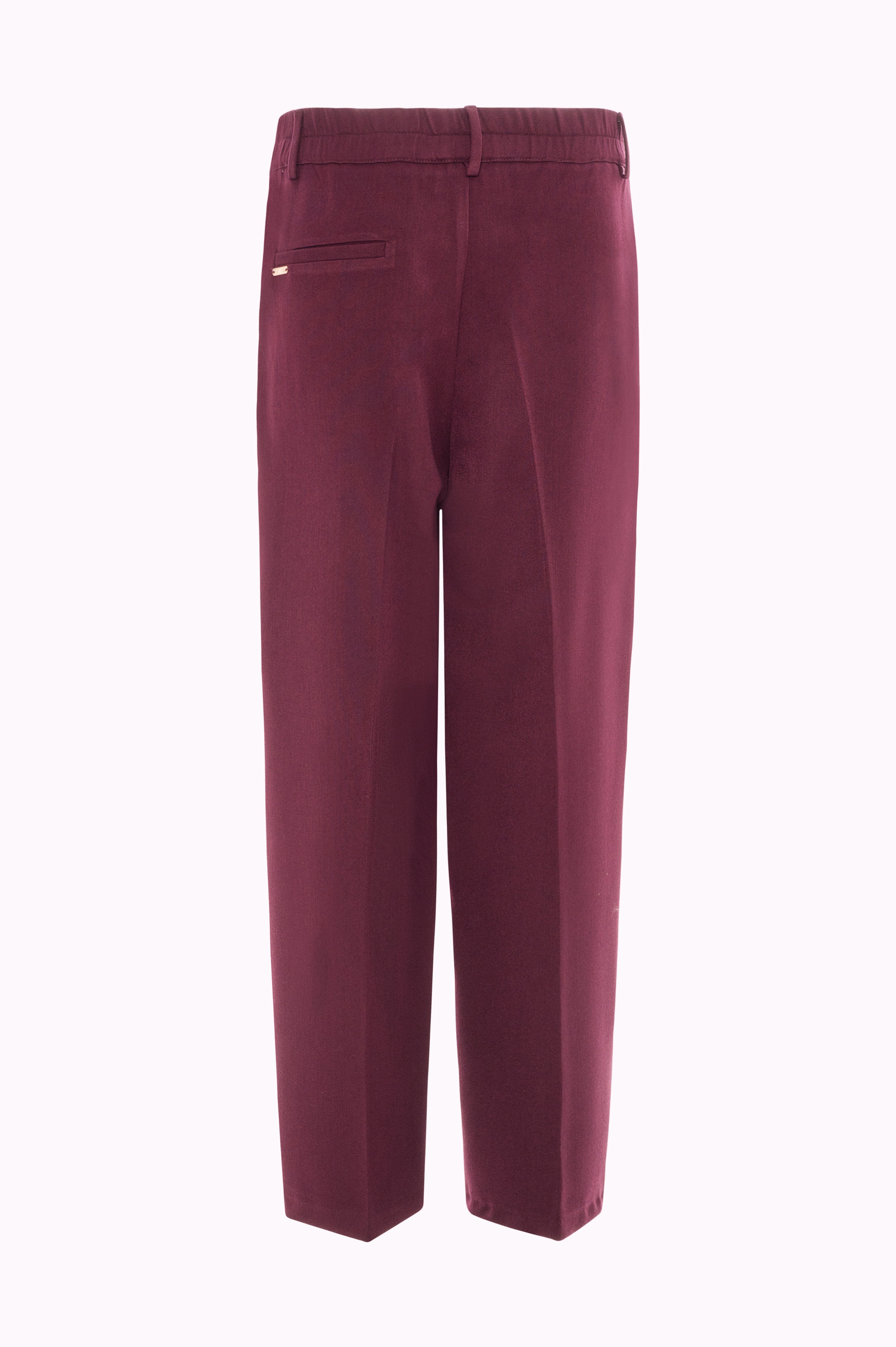 Pantaloni Cropped a Vita Alta con Pieghe e Taglio Morbido