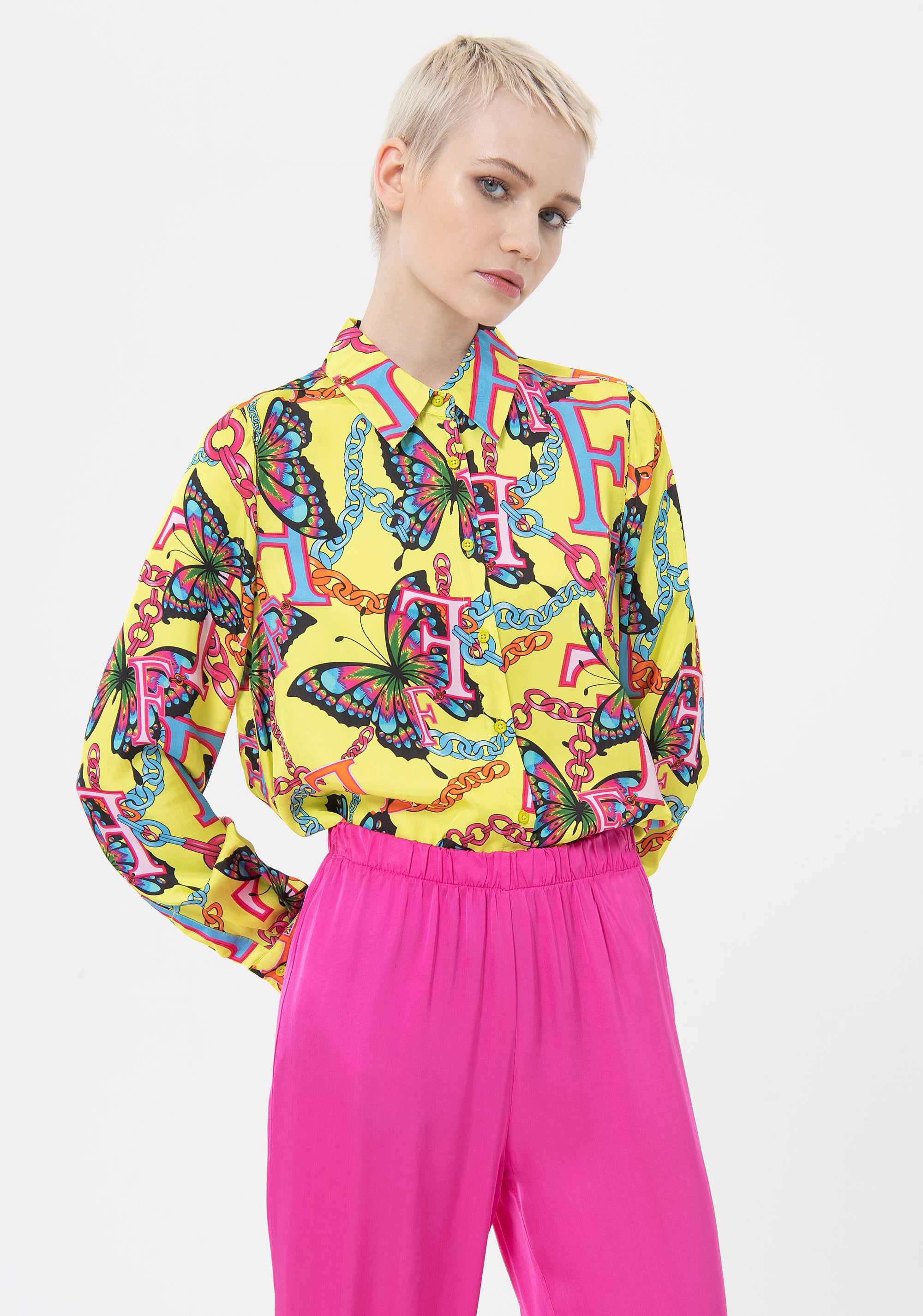 Pantalone regular modello jogger in viscosa