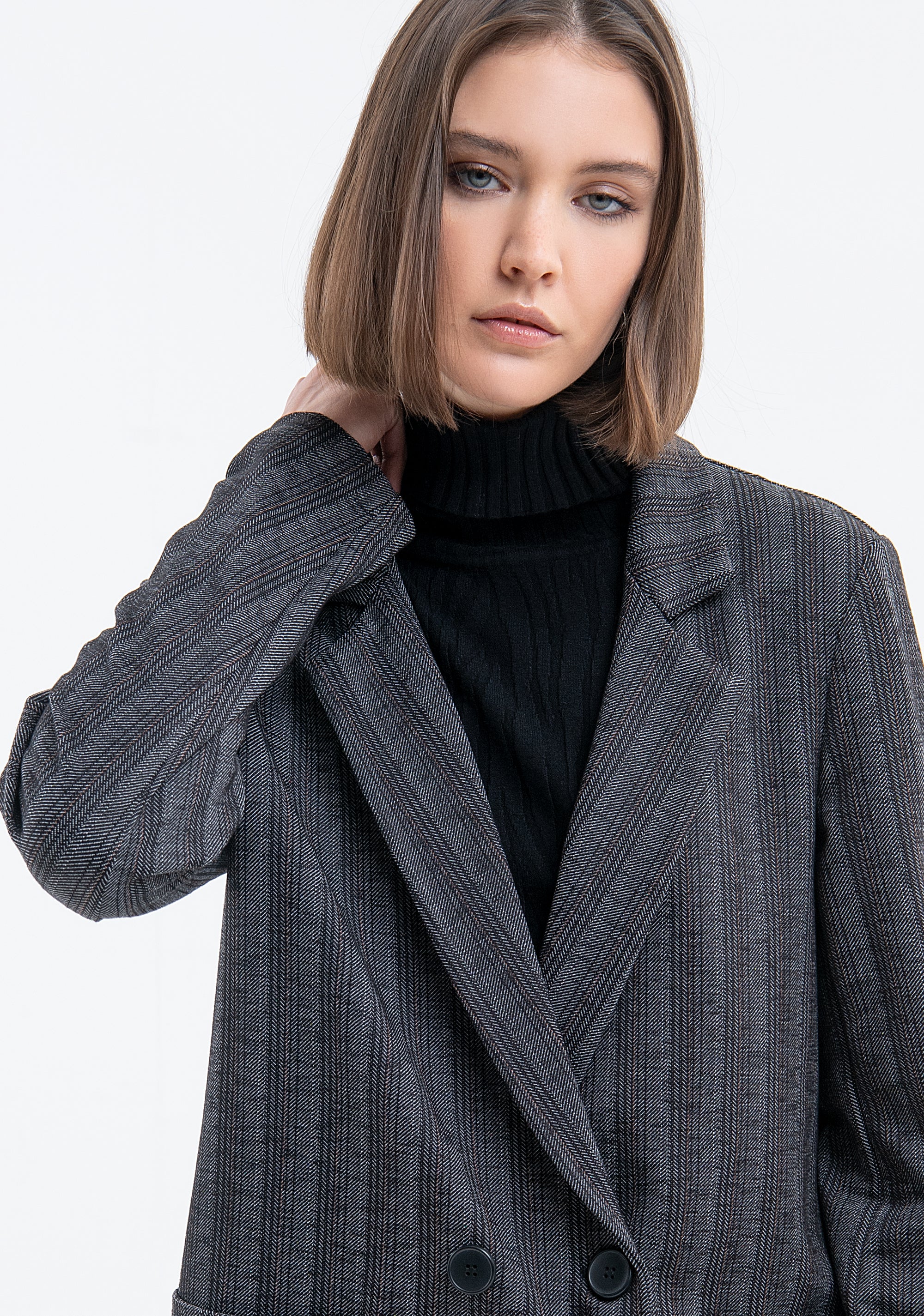 Blazer regular lungo sfoderato doppio petto FJ23WJ3002W653J1 Fracomina