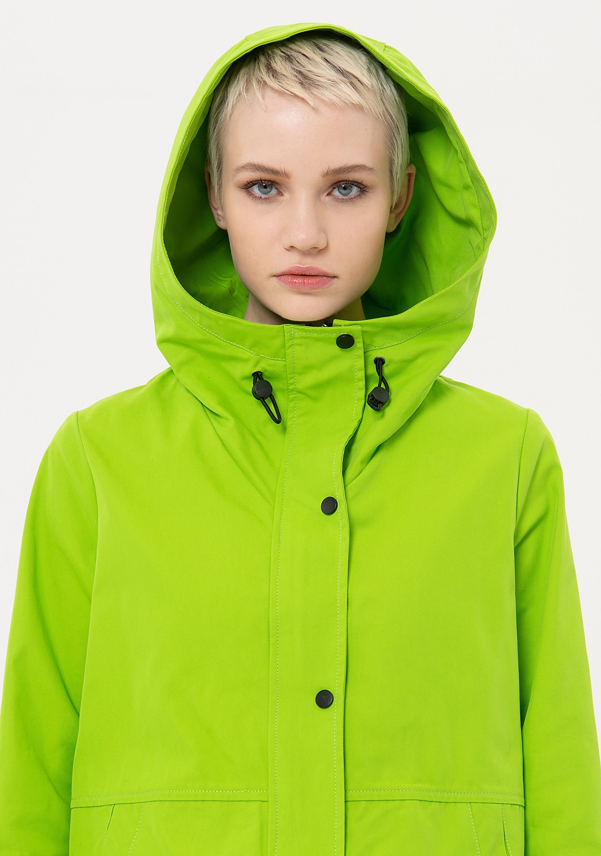 Parka regular midi in tessuto tecnico FJ24SC2001W51101 Fracomina
