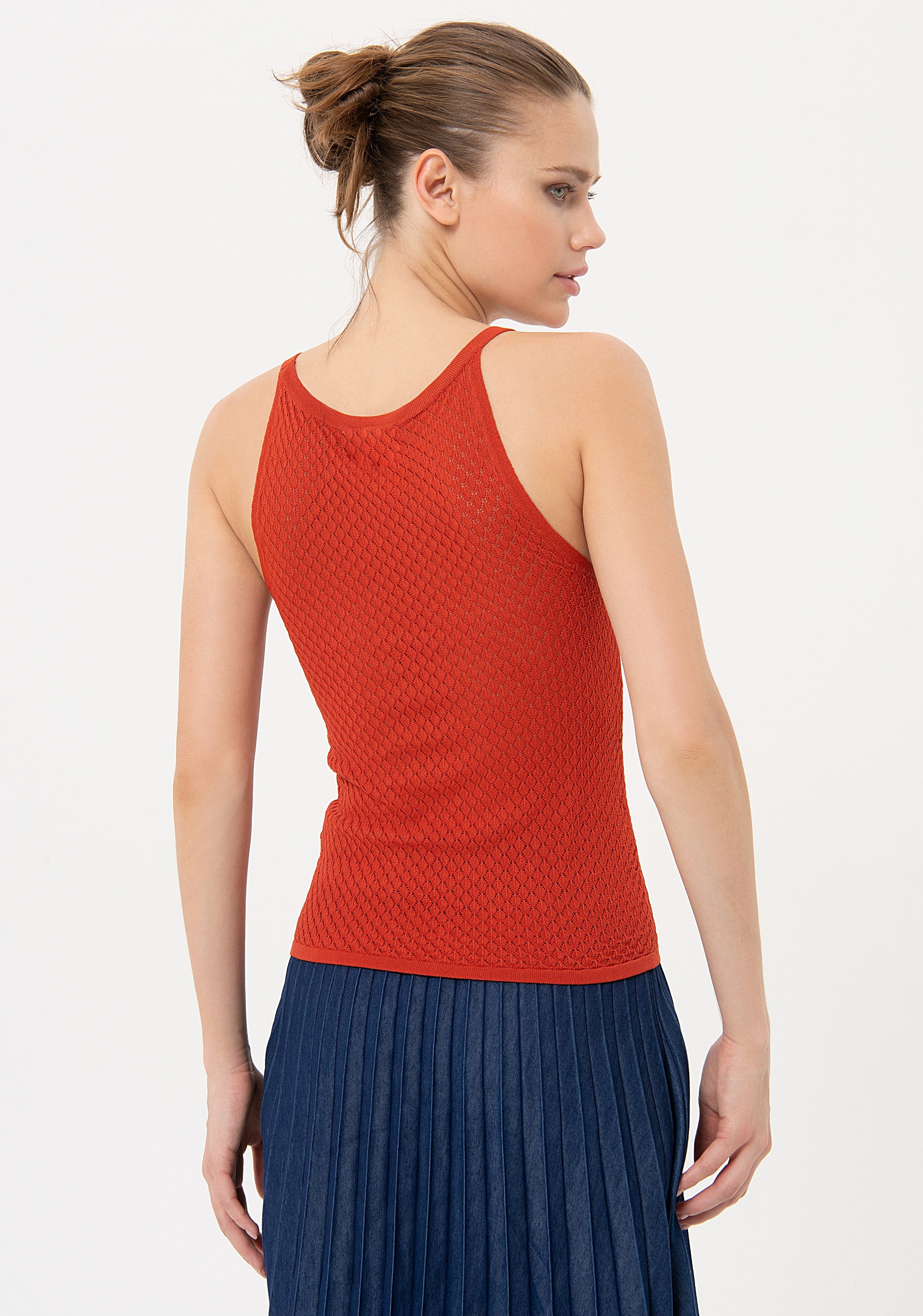 Top slim in maglia