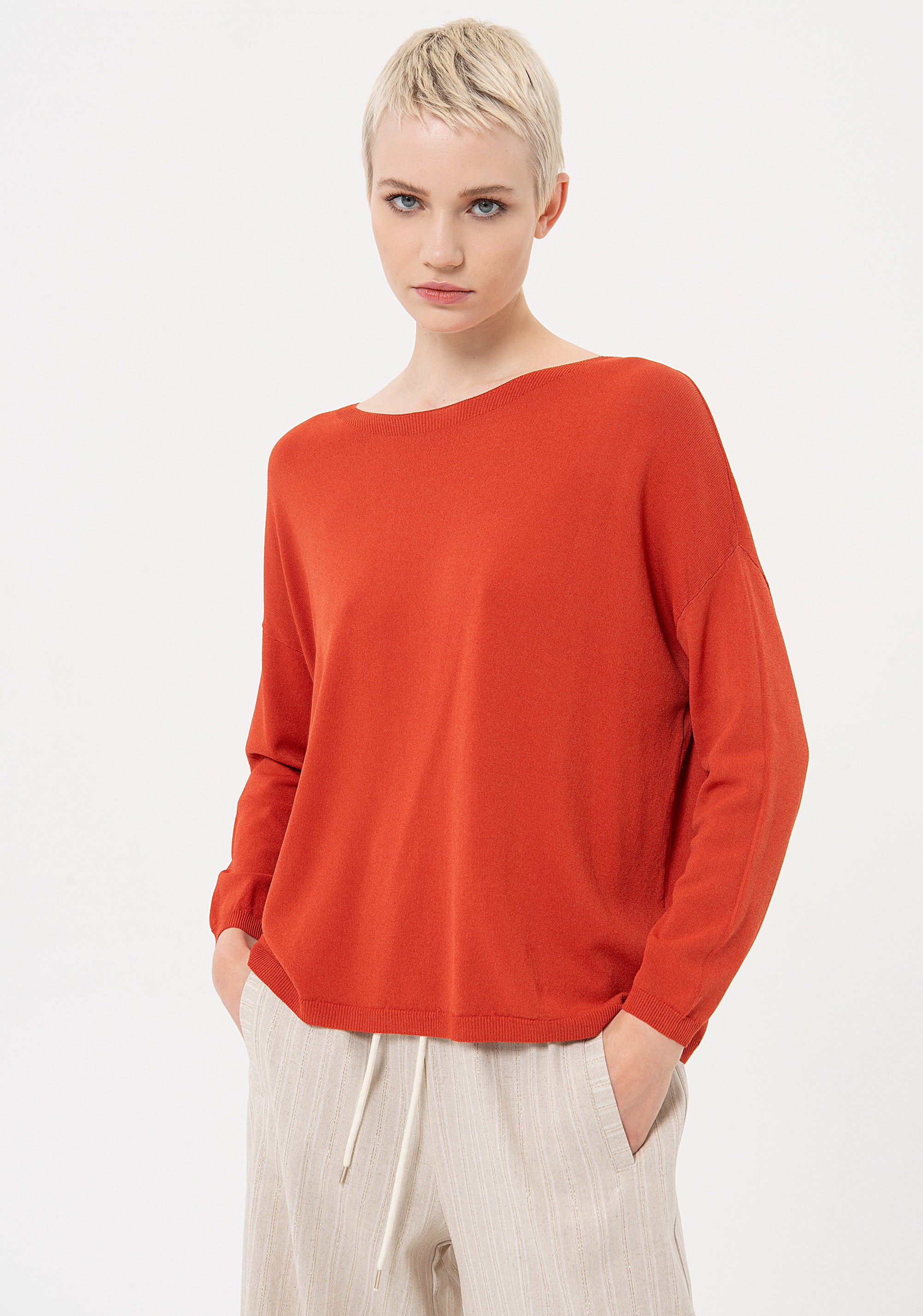 Maglia ampia con viscosa FJ24ST7008K52401 Fracomina