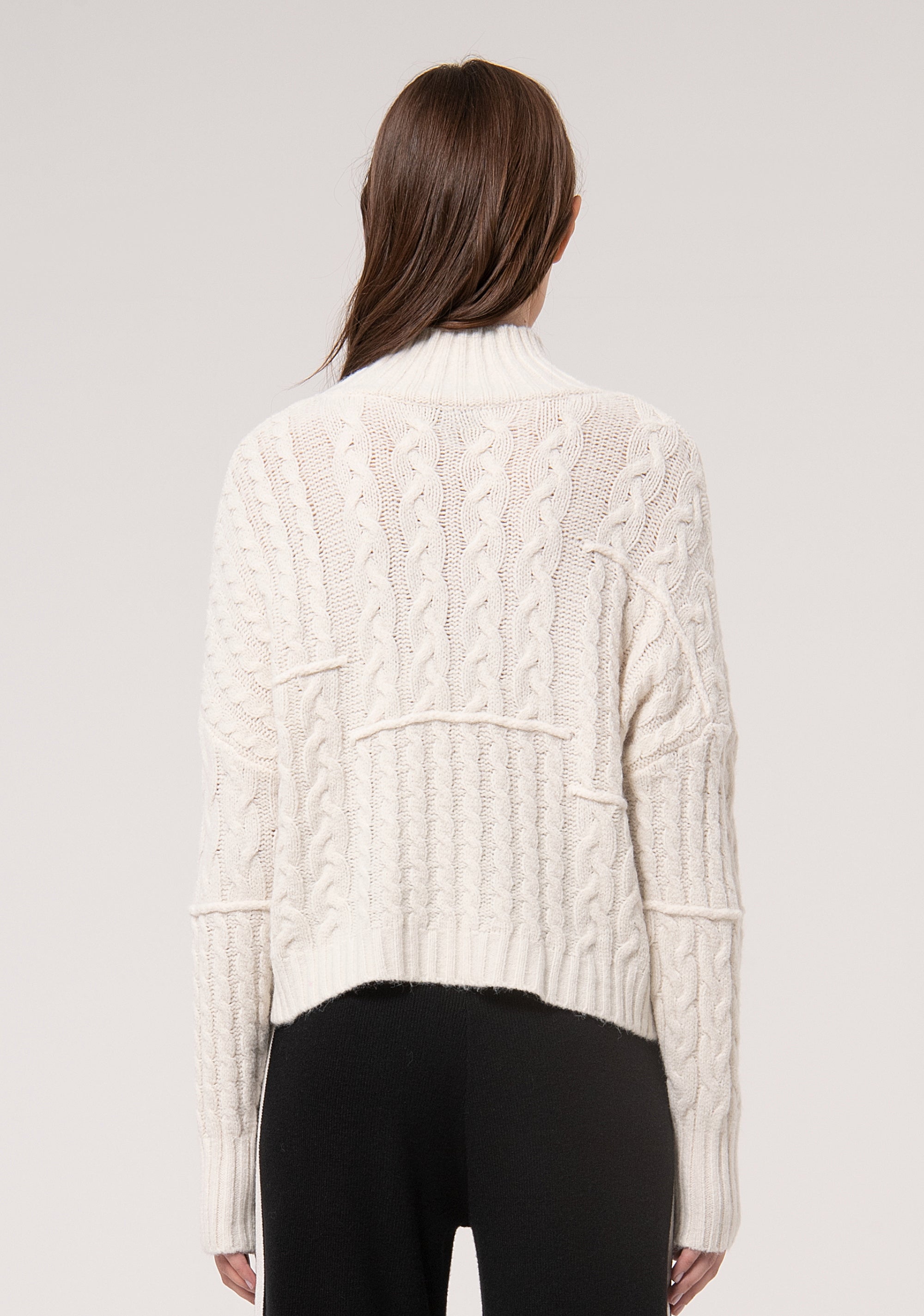 Maglia over con punto treccia FJ24WT7014K50501-472 Fracomina