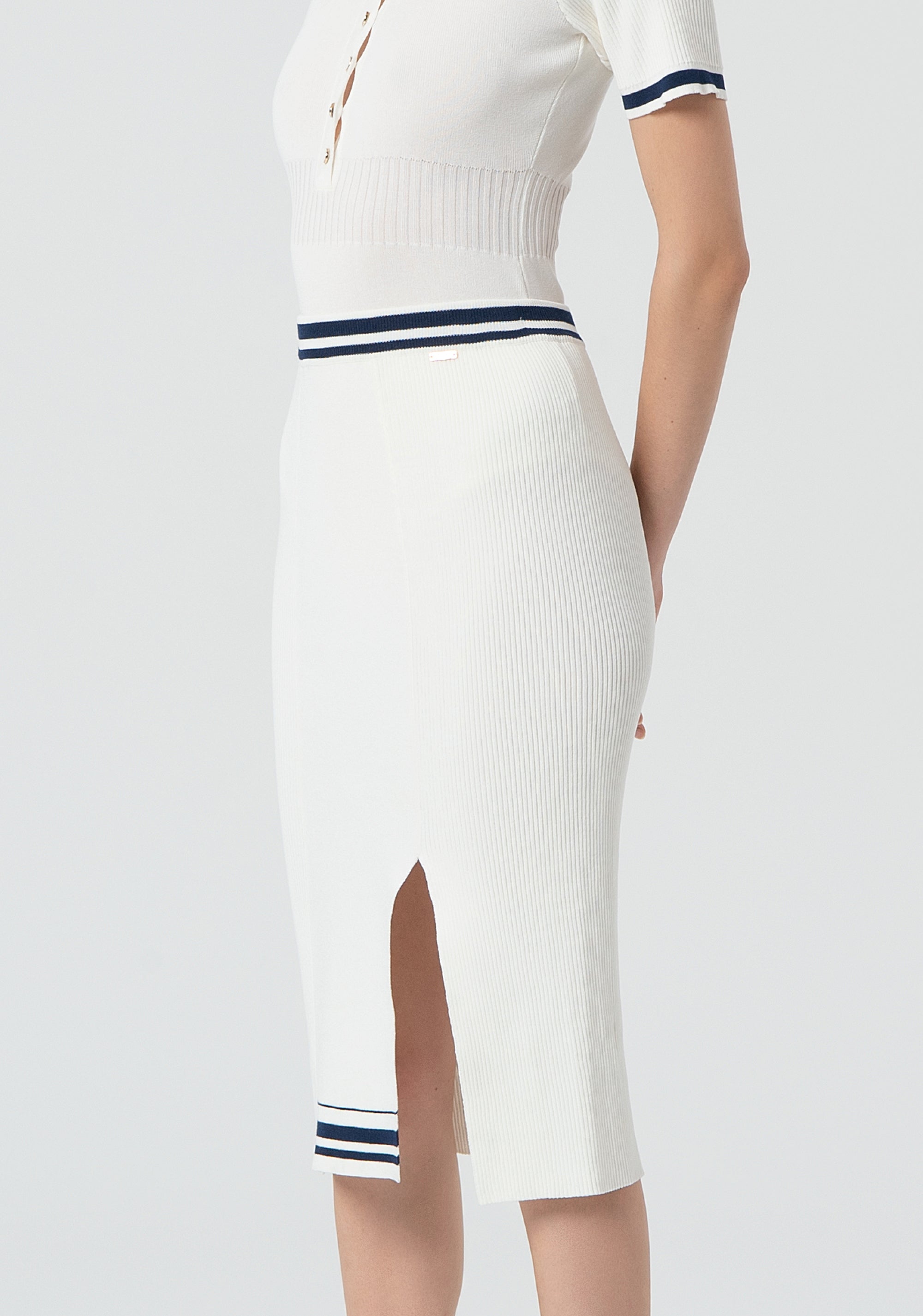 Gonna slim midi in maglia