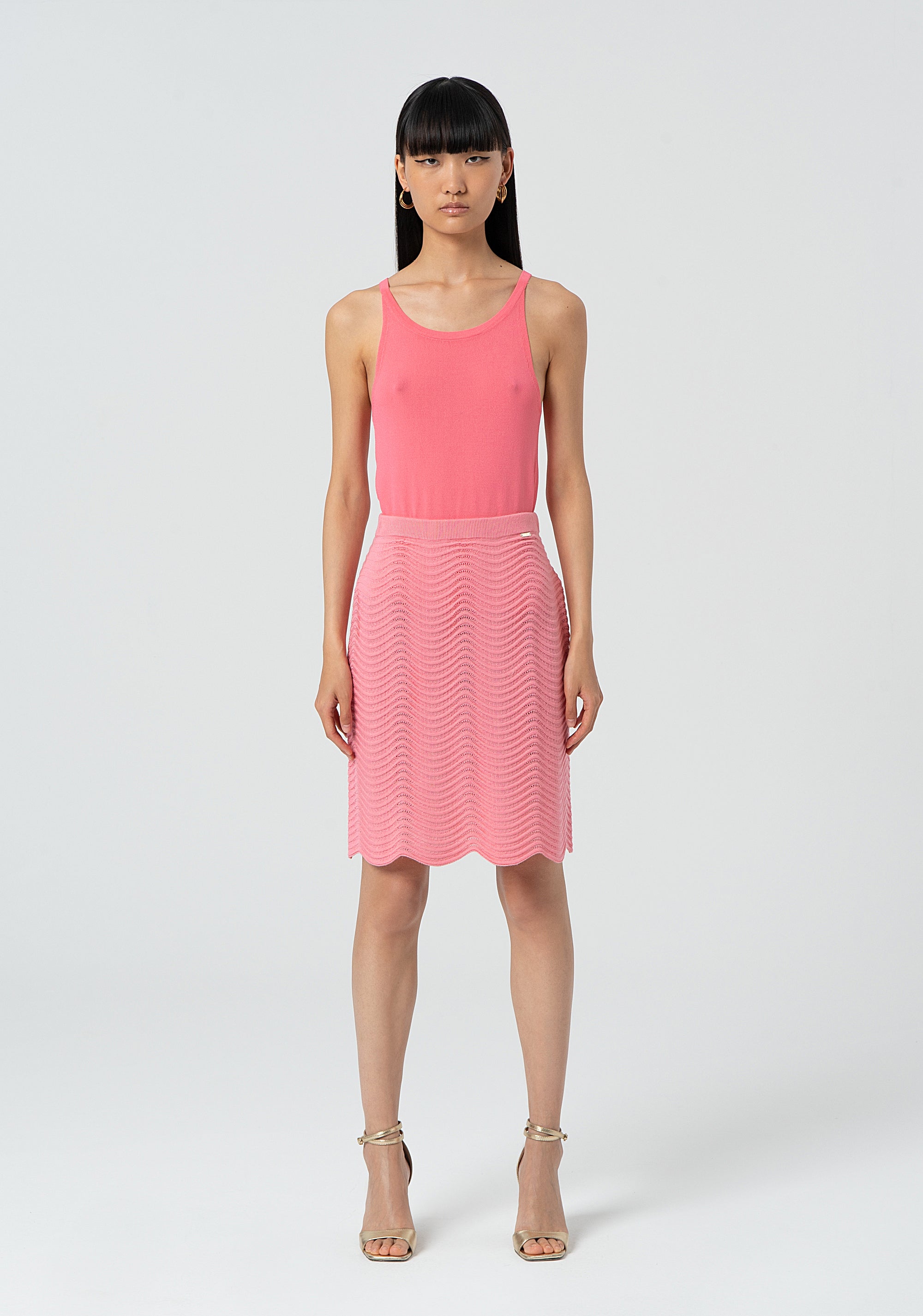 Gonna slim in maglia midi FJ25SG4004K50501-107 Fracomina