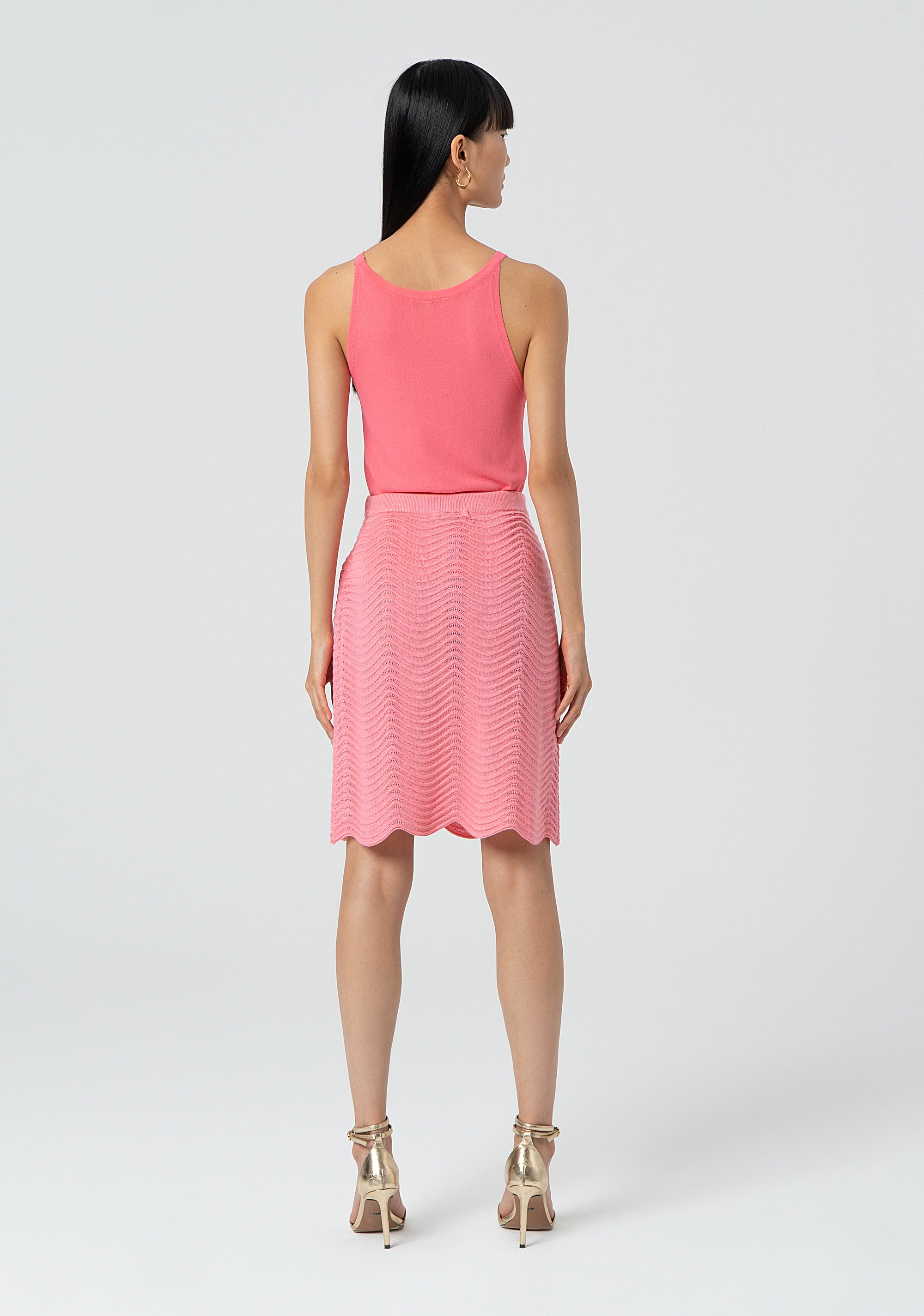 Gonna slim in maglia midi FJ25SG4004K50501-107 Fracomina