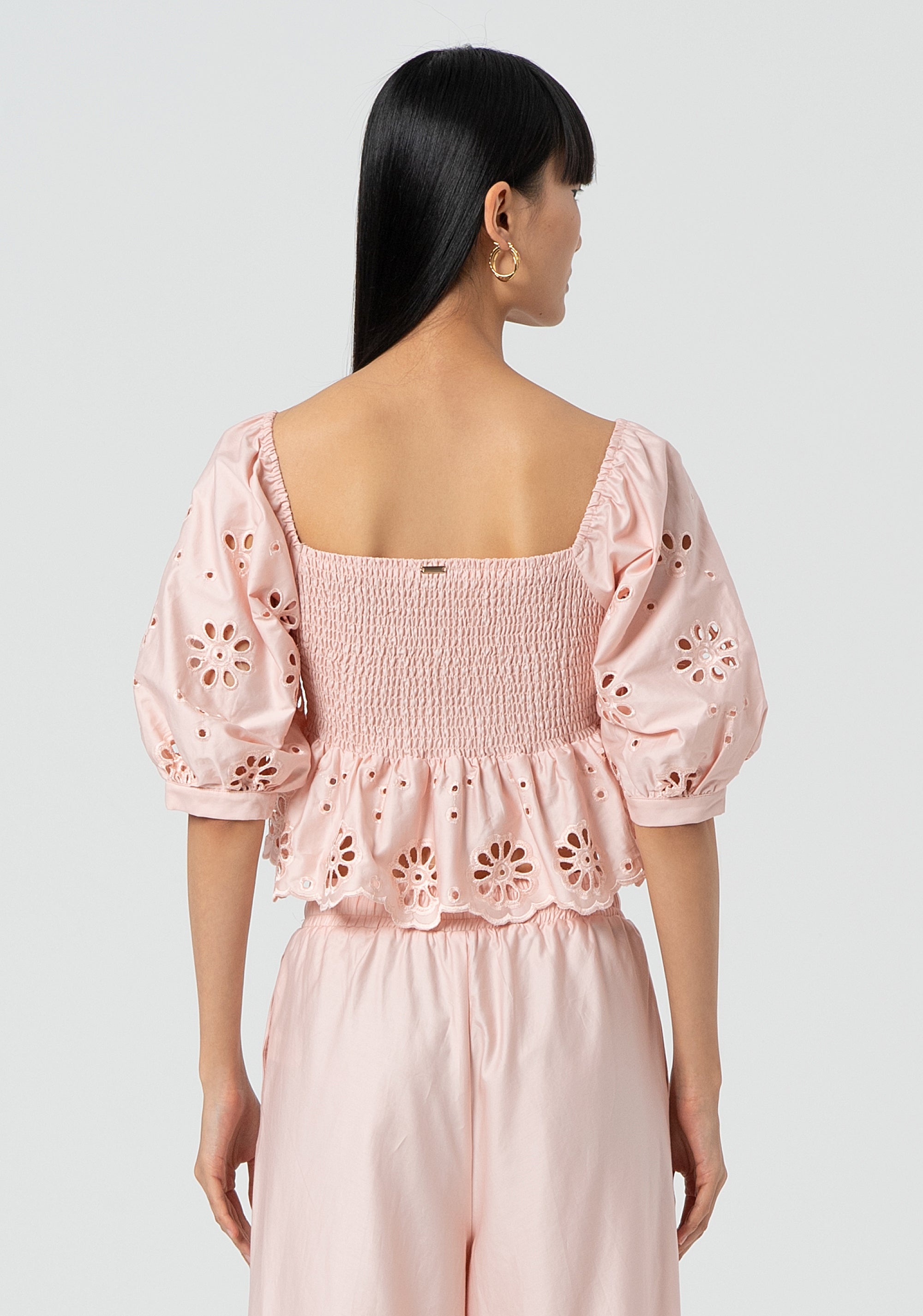 Top cropped in cotone FJ25ST1001W400E5-F32 Fracomina