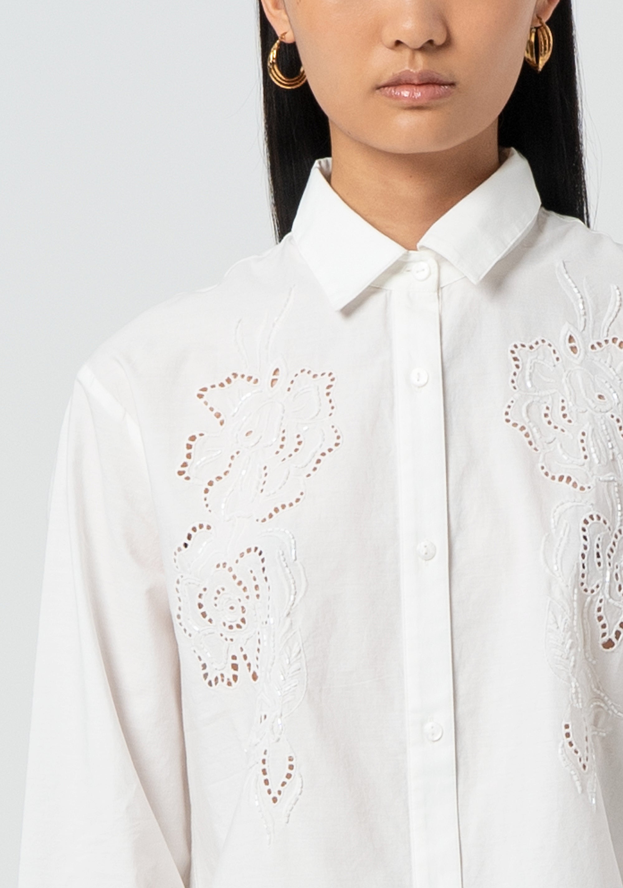 Camicia regular in cotone FJ25ST6003W400E5-278 Fracomina