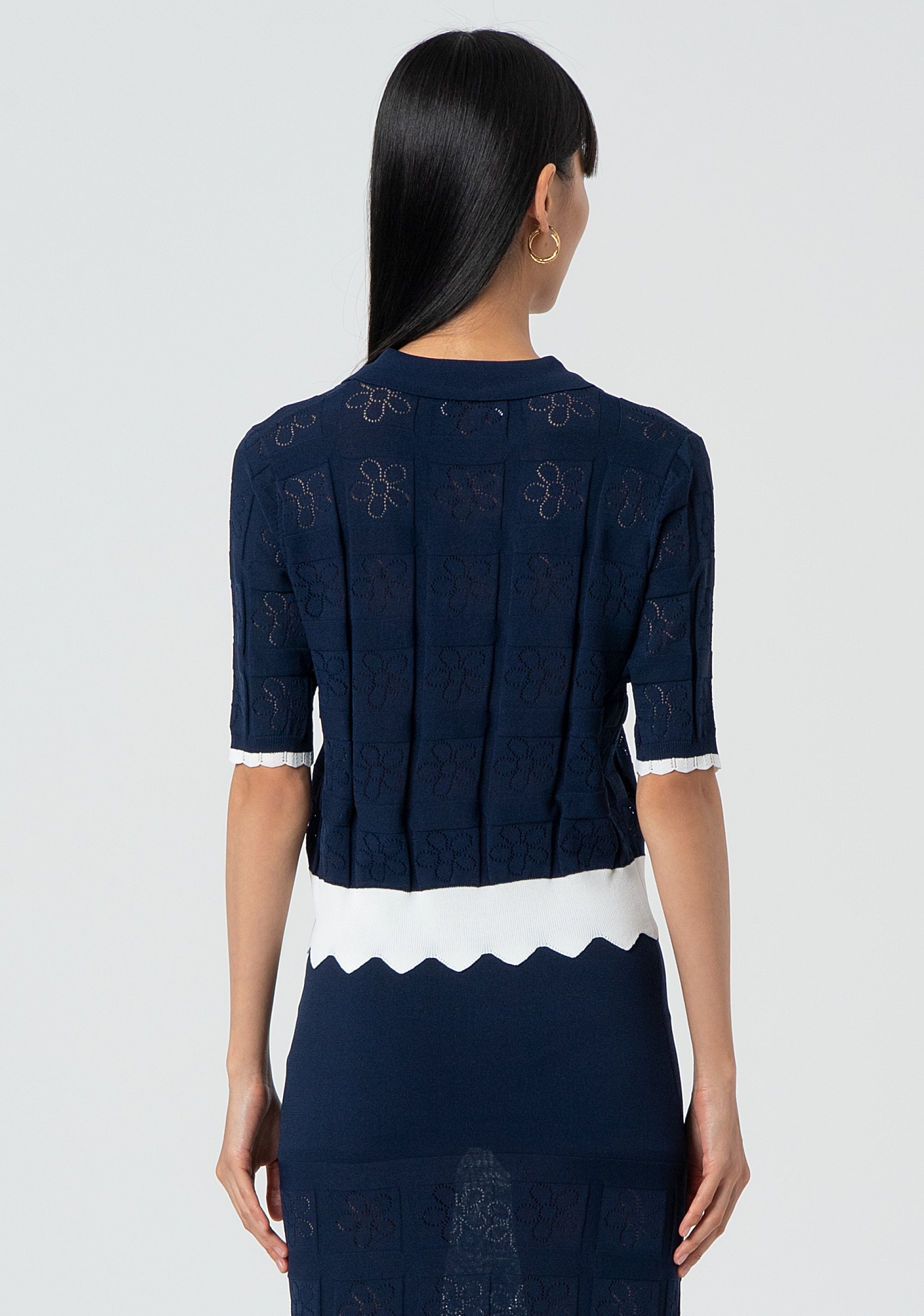 Polo regular in maglia FJ25ST7001K41701-083 Fracomina