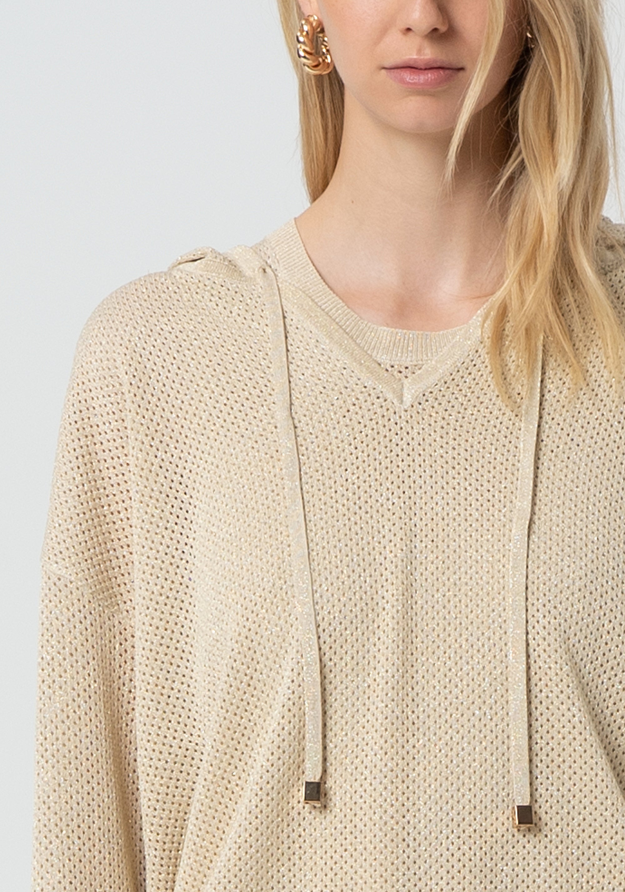 Maglia ampia con lurex