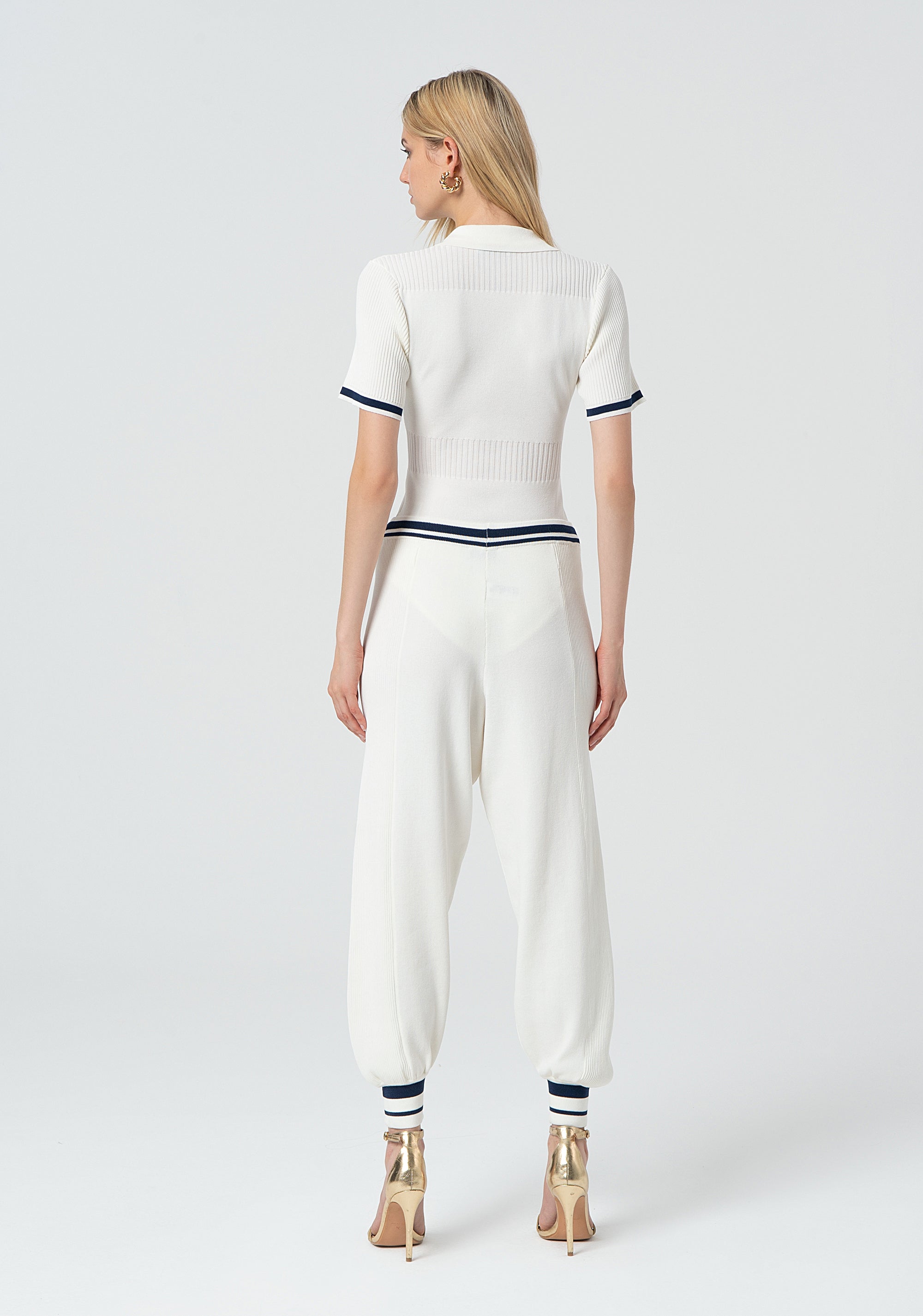 Pantaloni regular modello jogger in maglia FJ25SV2001K41601-283 Fracomina