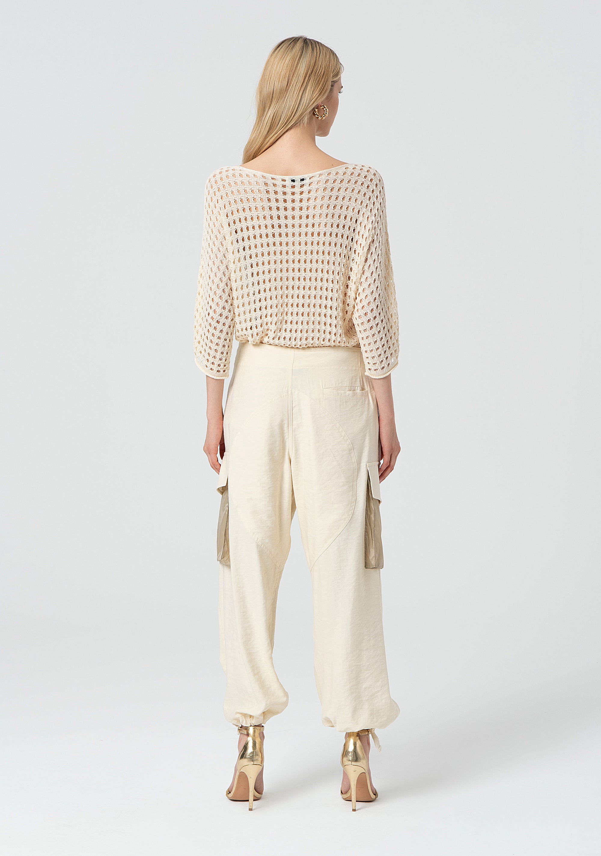 Pantalone cargo in viscosa FJ25SVC001W42601-B59 Fracomina