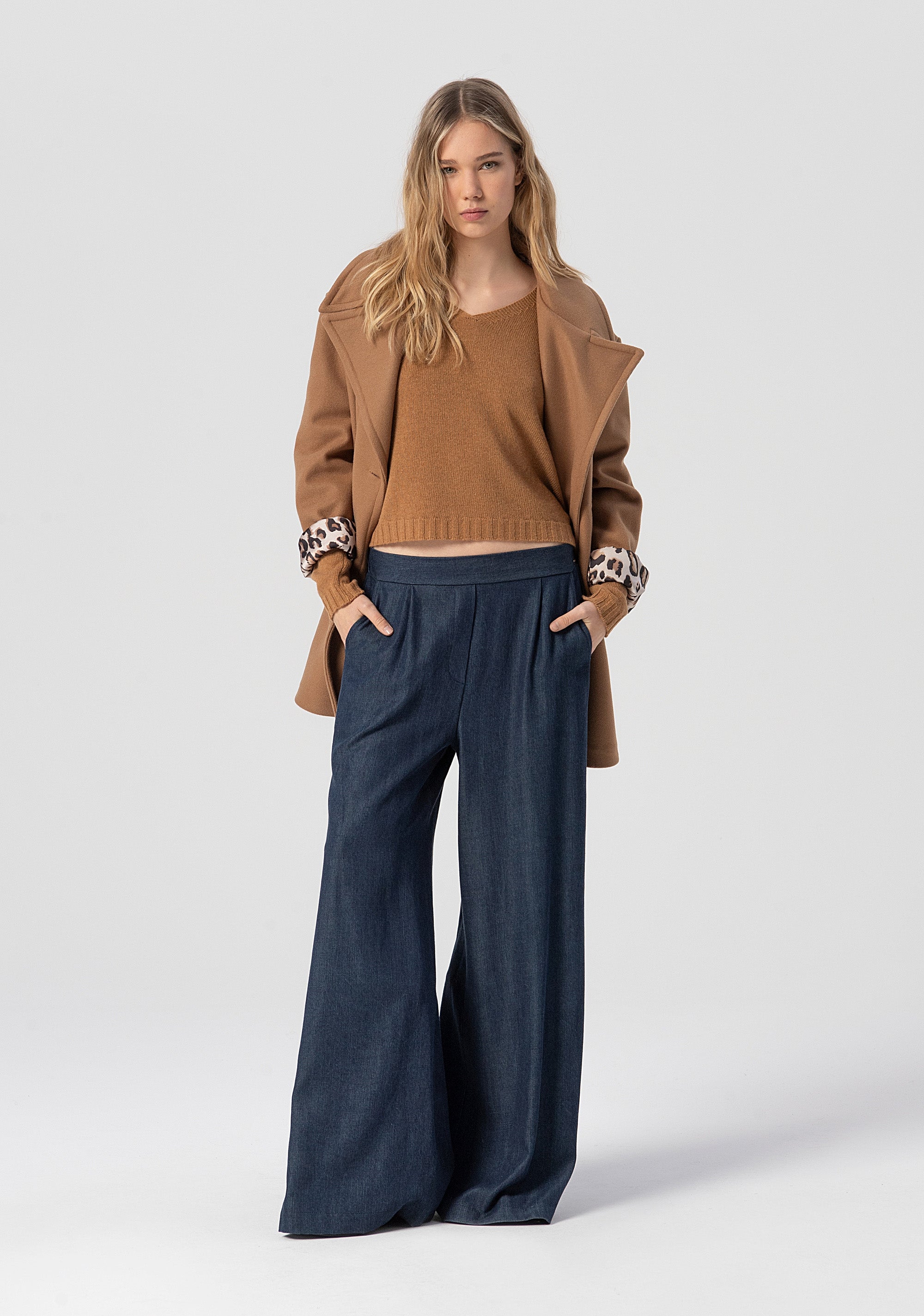 Cappotto oversize doppiopetto FJ25WC1002W50001-T85 Fracomina