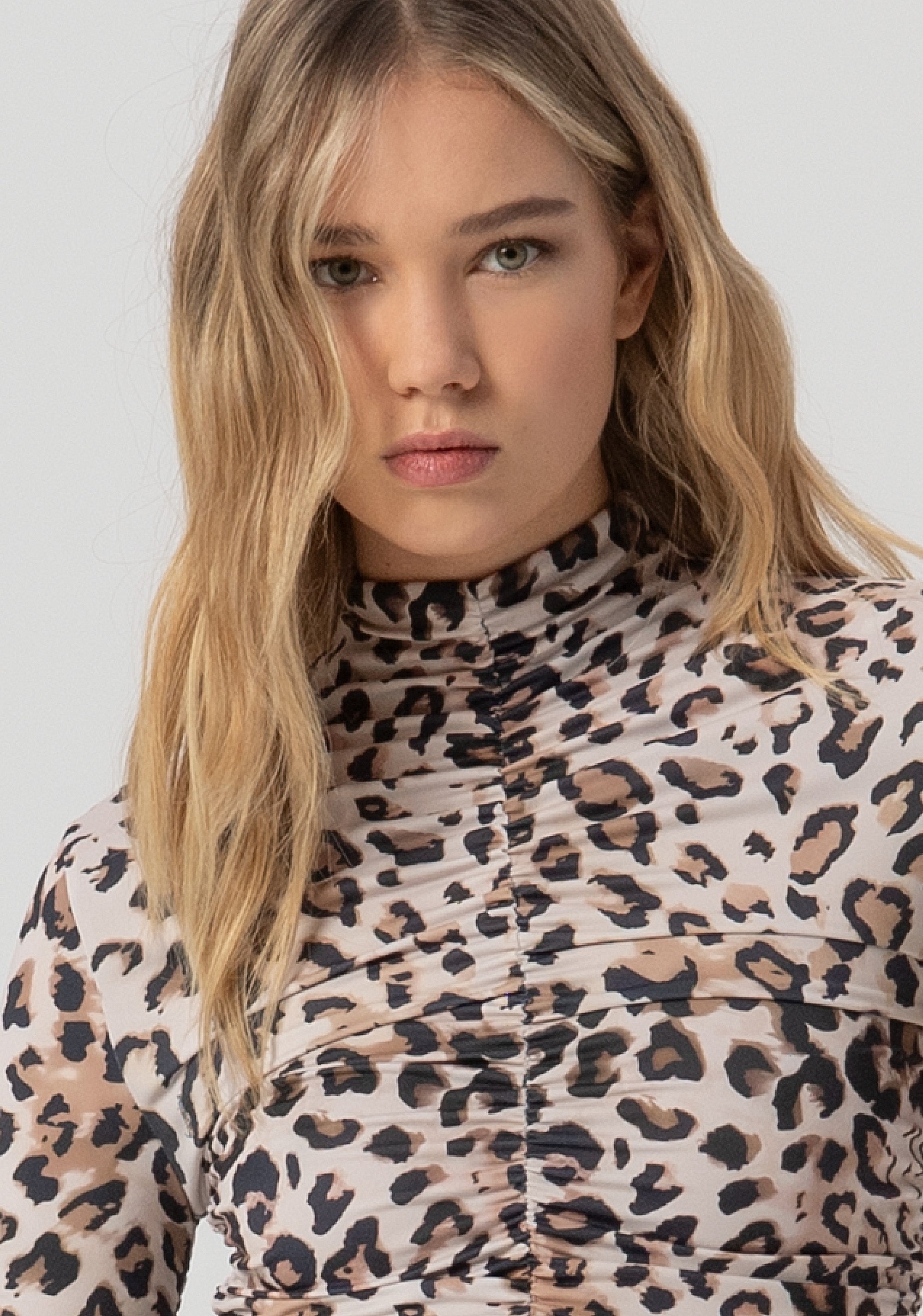 Top aderente in fantasia animalier FJ25WT3001J47201-C80 Fracomina