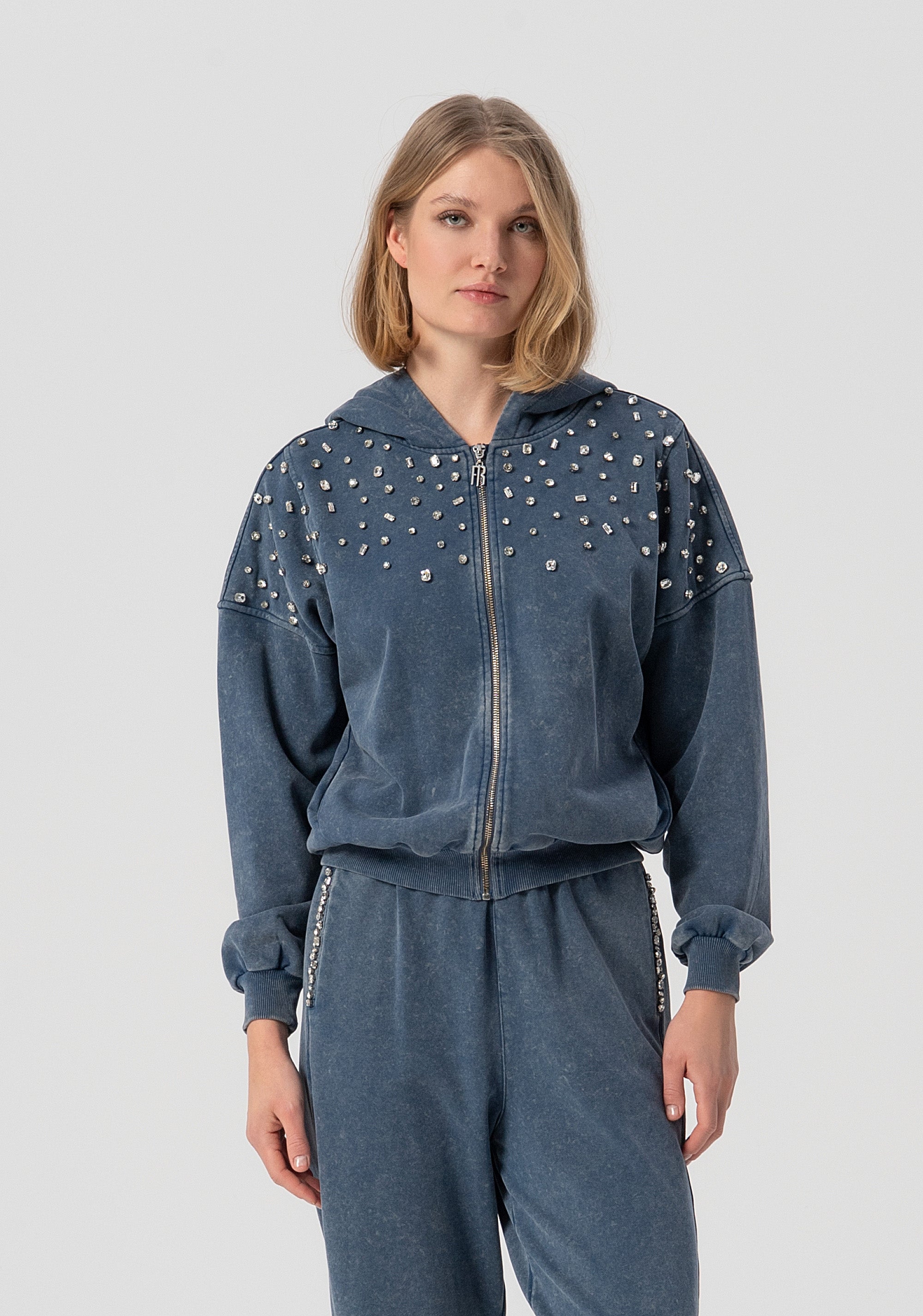 Felpa regular con cappuccio FJ25WT9001F409O3-166 Fracomina