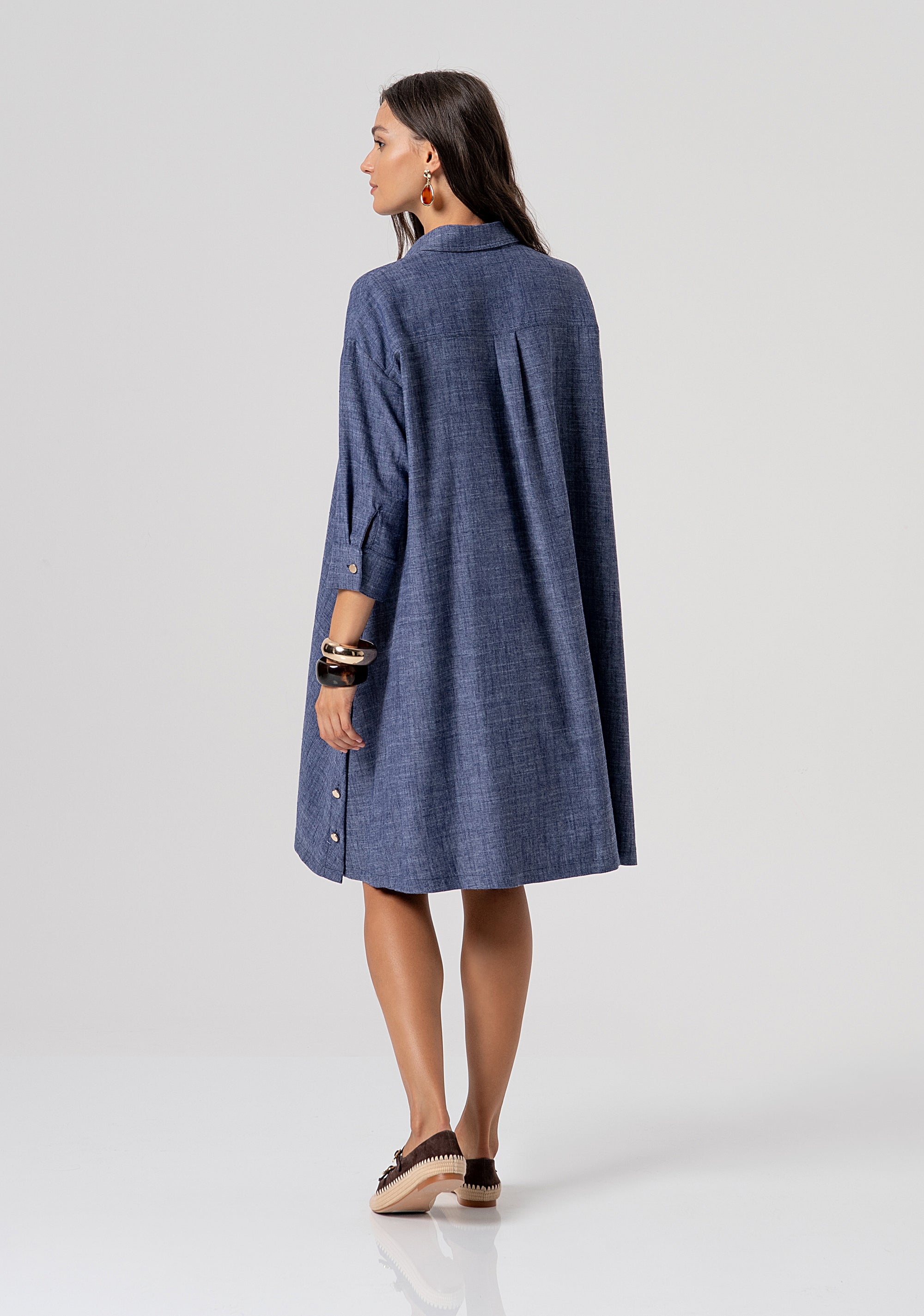 Abito linea ad A mini con lino FJ26SD2009W84301-064 Fracomina