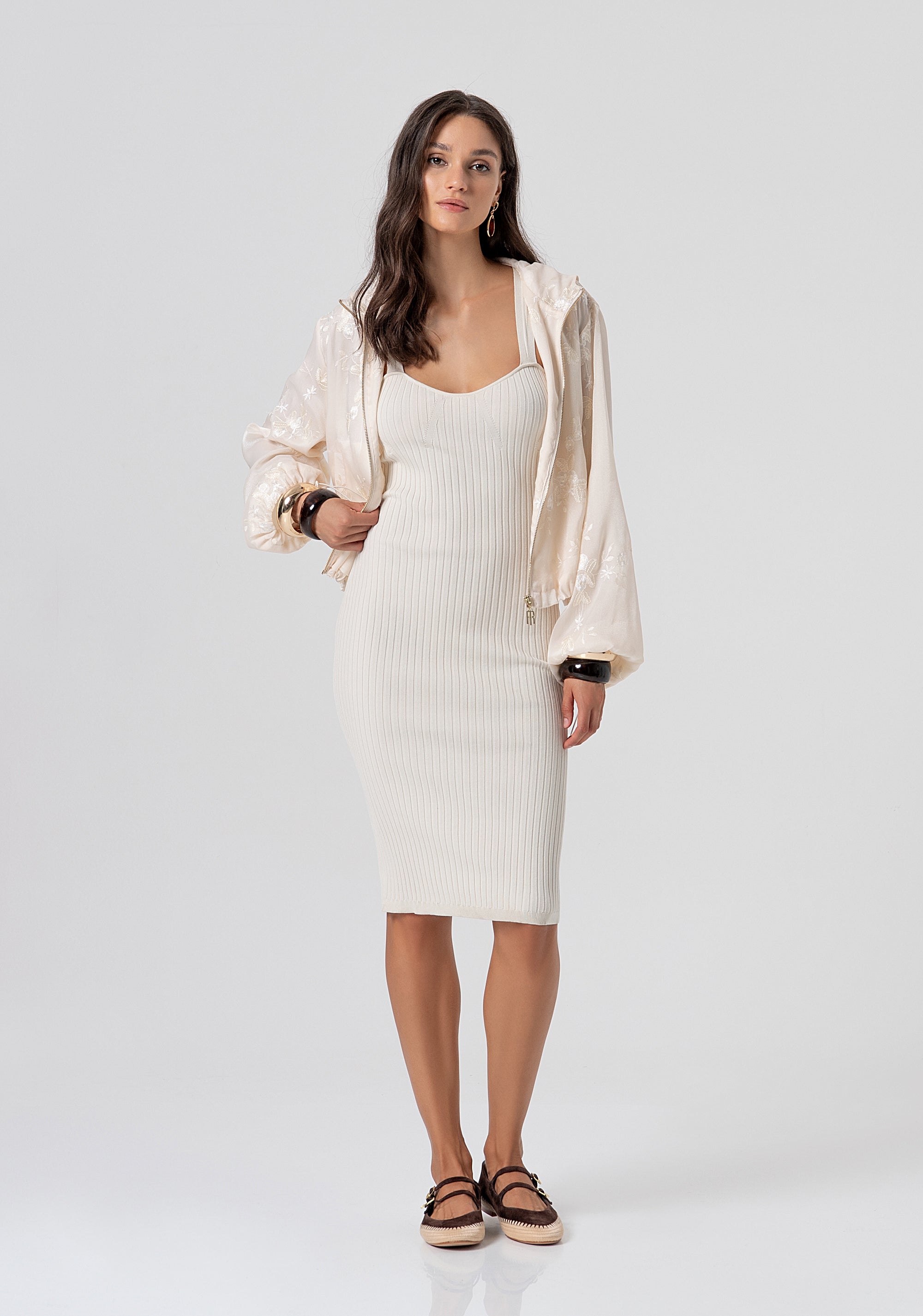 Abito aderente midi in maglia FJ26SD5004K56501-251 Fracomina