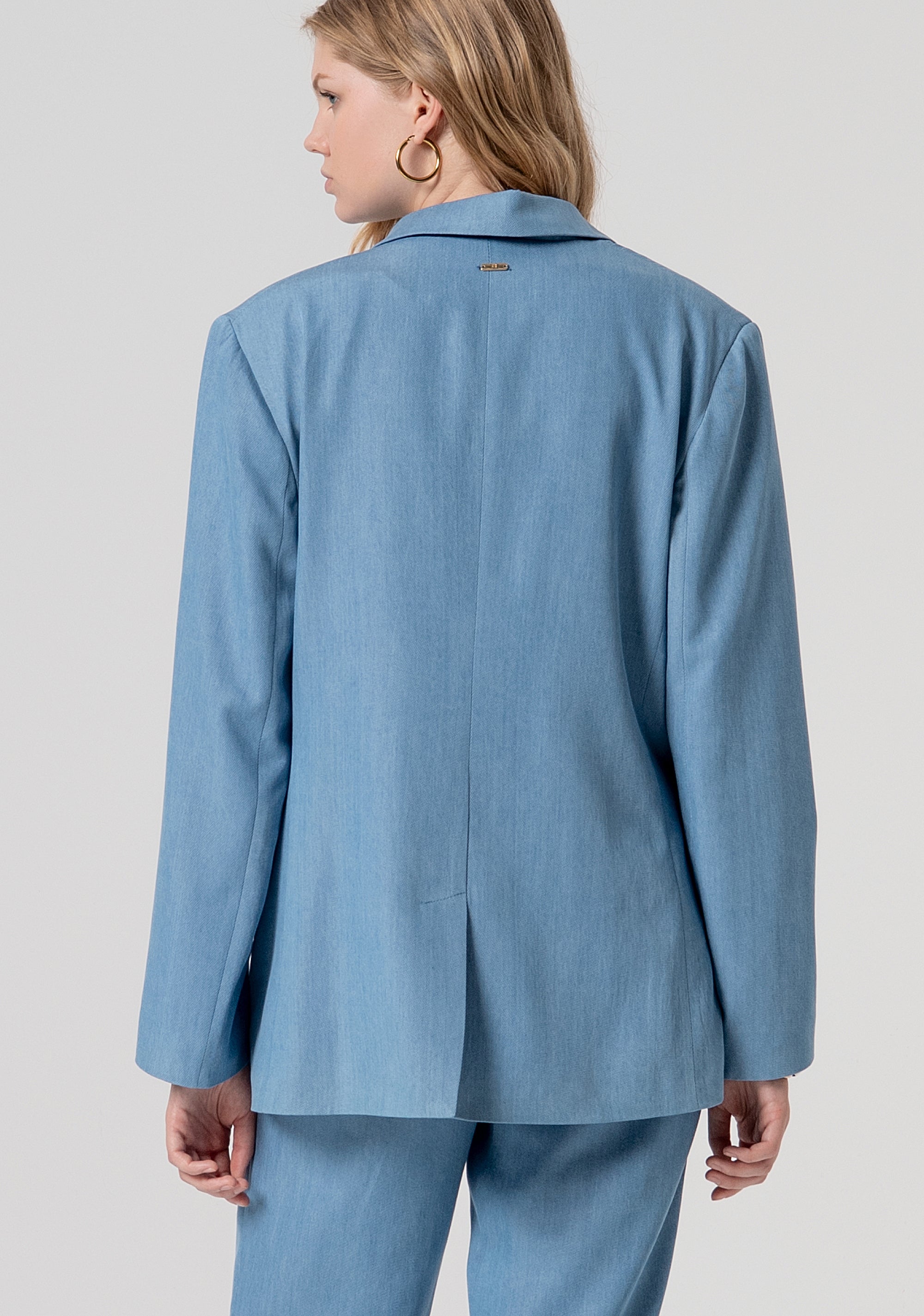 Blazer regular lungo in lyocell FJ26SJ3002W78301-175 Fracomina