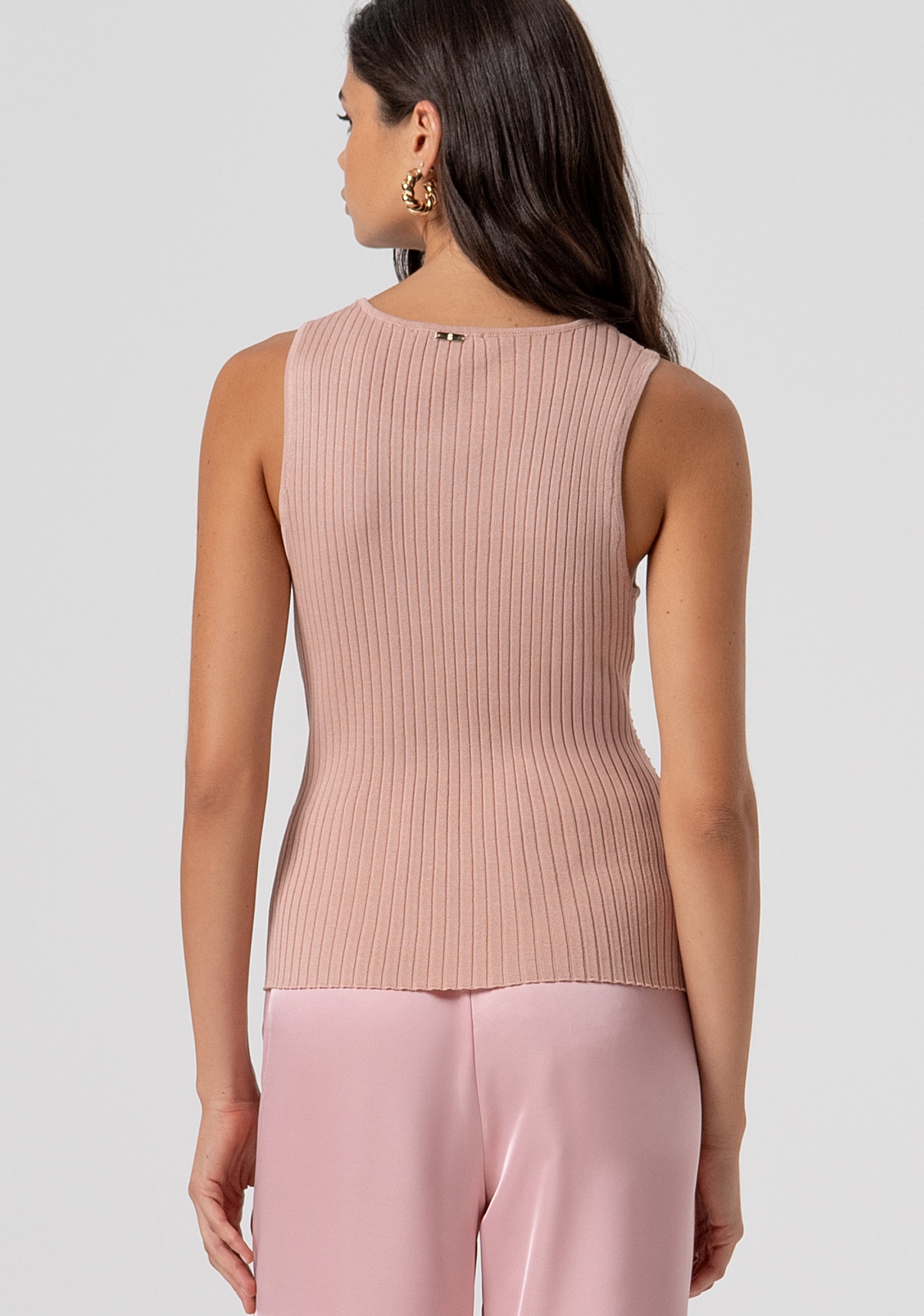 Top senza maniche in maglia FJ26ST4003K416R9-103 Fracomina