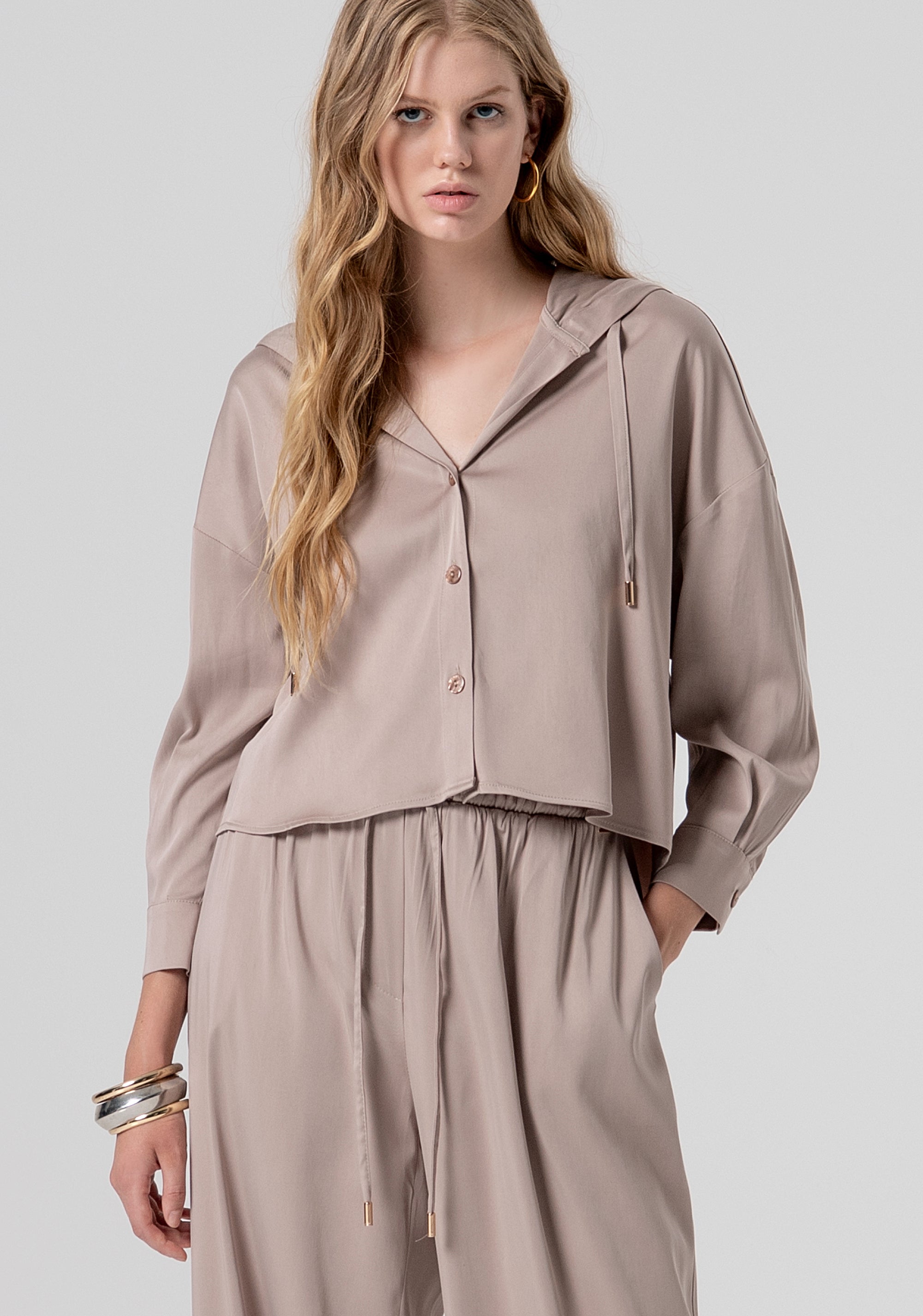 Camicia regular in tencel FJ26ST6006W61701-251 Fracomina