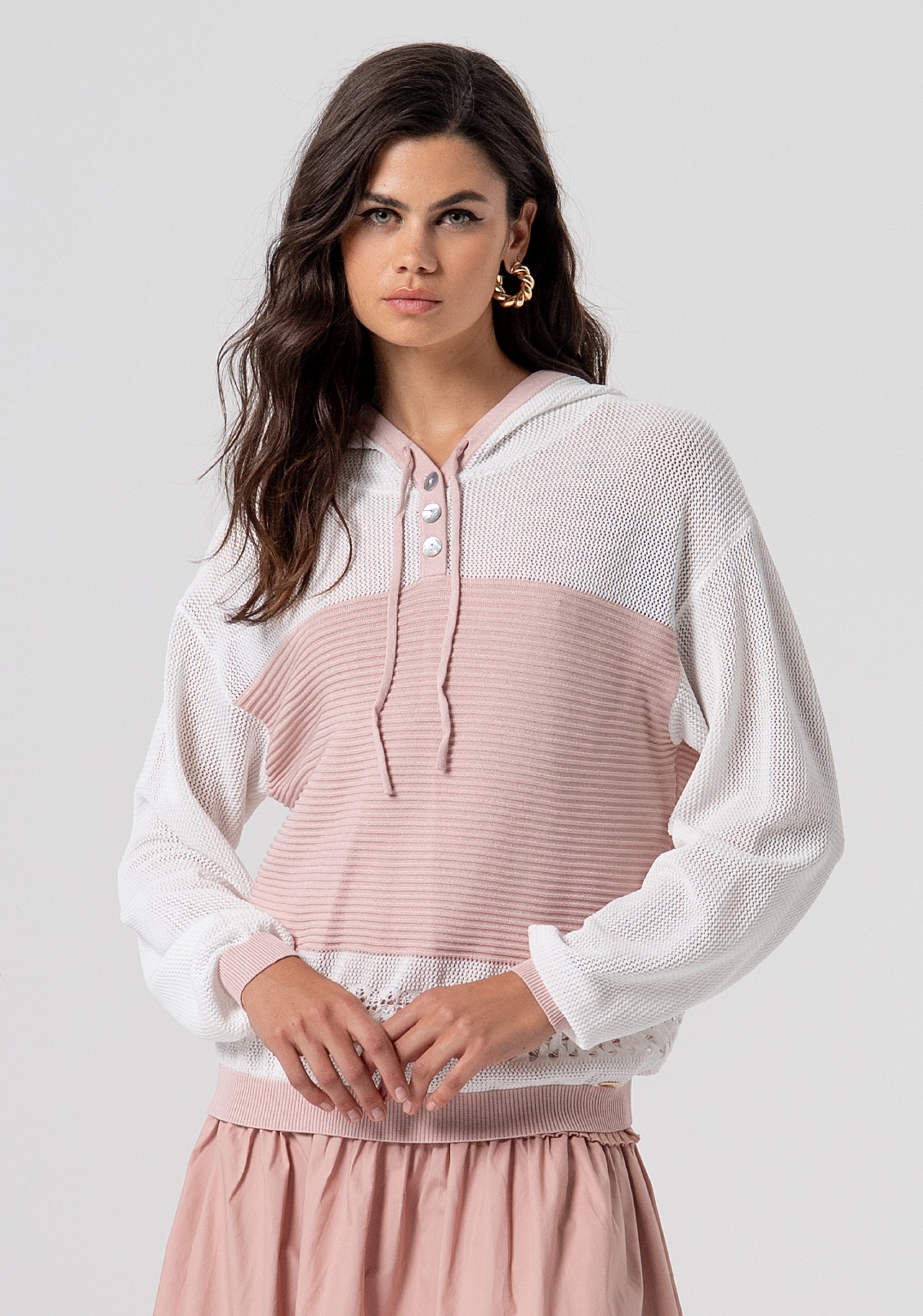 Felpa regular in maglia FJ26ST7002K435S3-G95 Fracomina