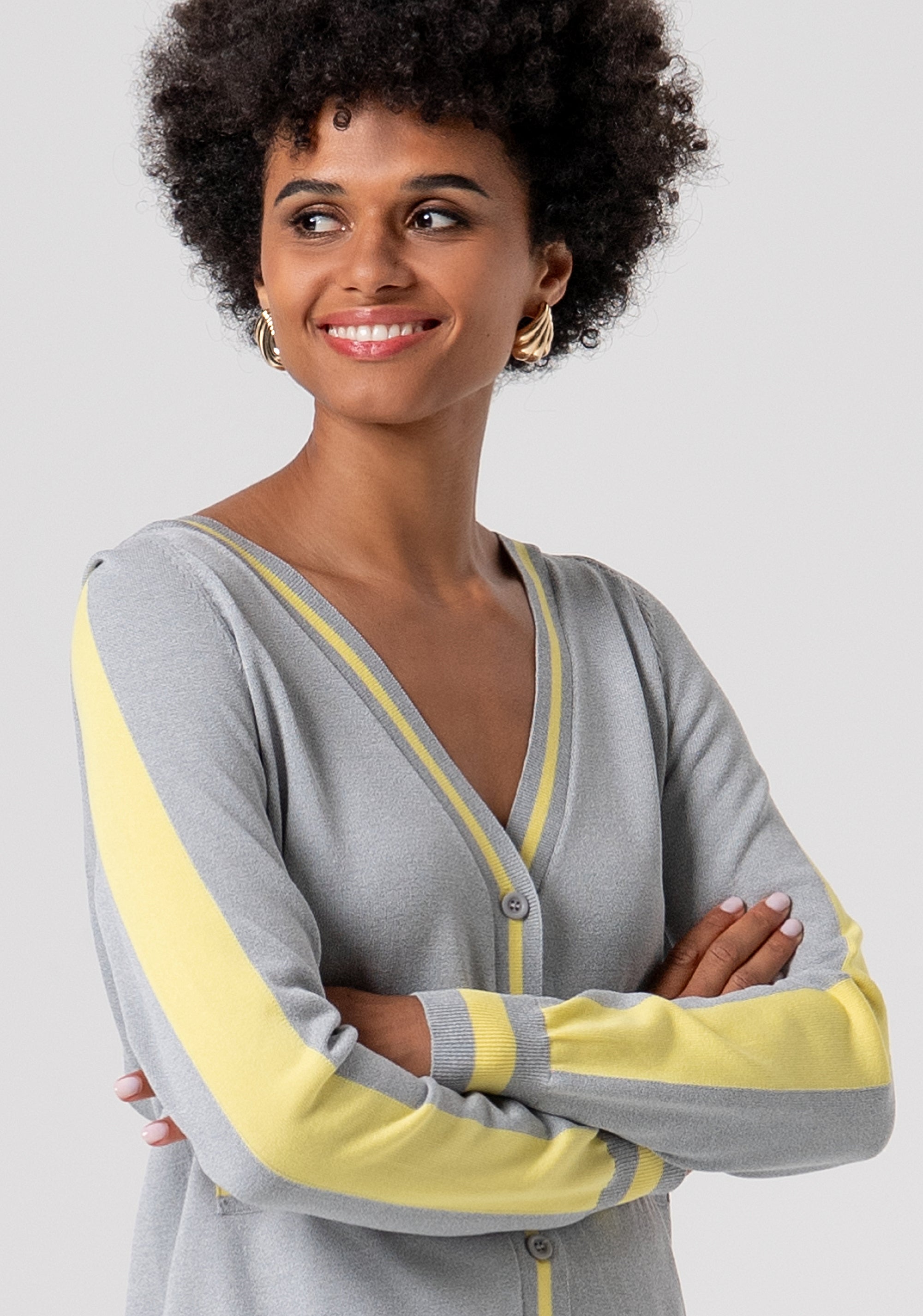 Cardigan regular con cappuccio FJ26ST8002K41801-M48 Fracomina