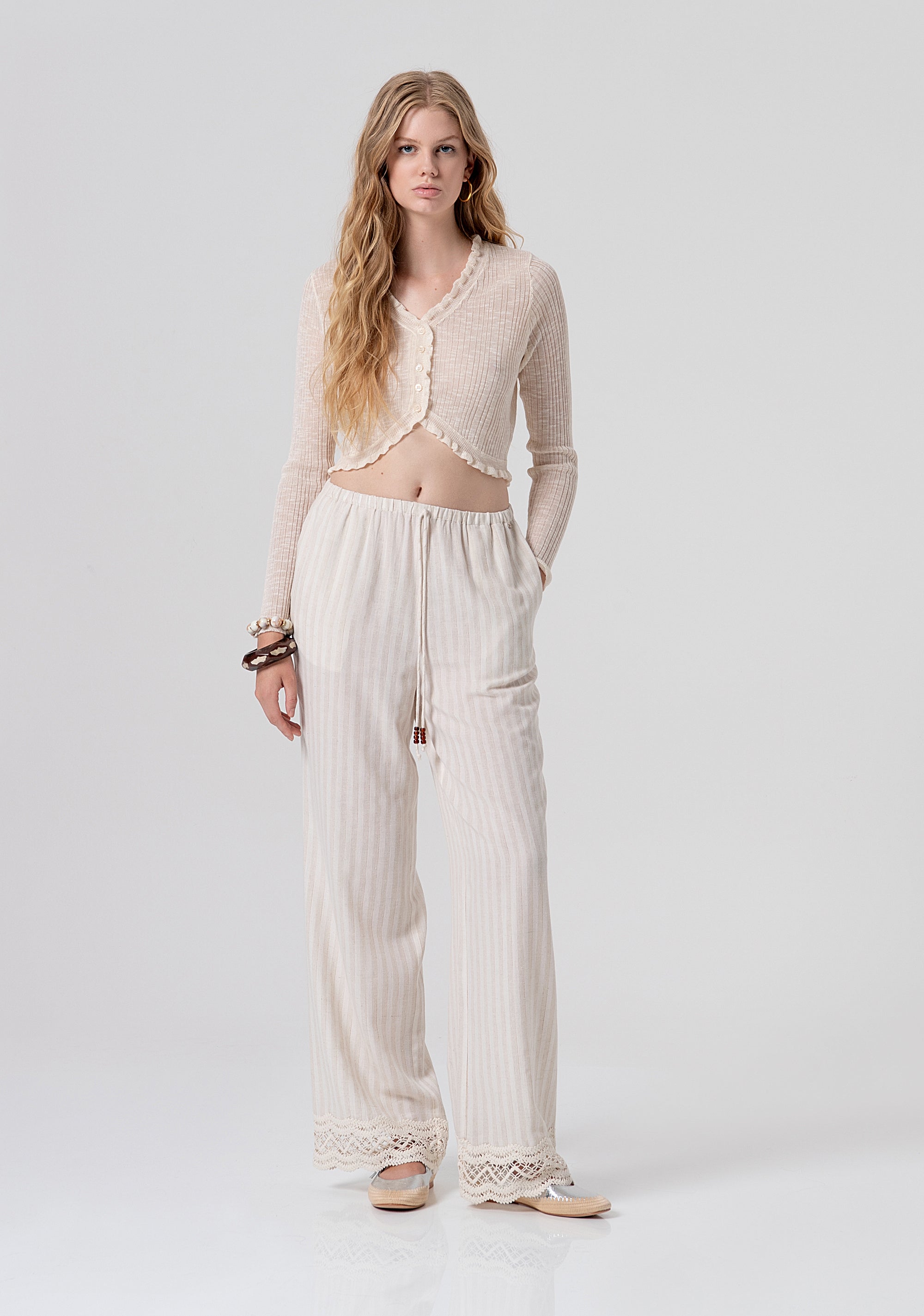 Pantalone wide a palazzo FJ26SV3001W839N8-662 Fracomina