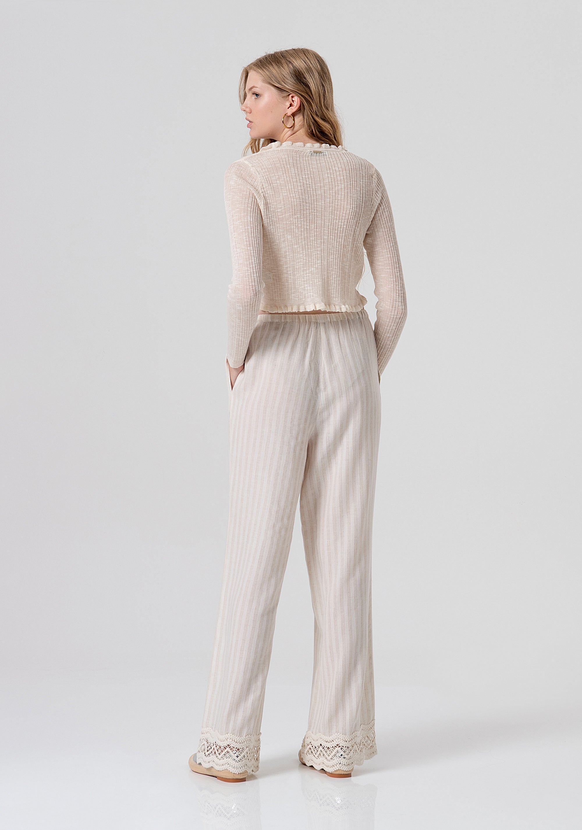 Pantalone wide a palazzo FJ26SV3001W839N8-662 Fracomina