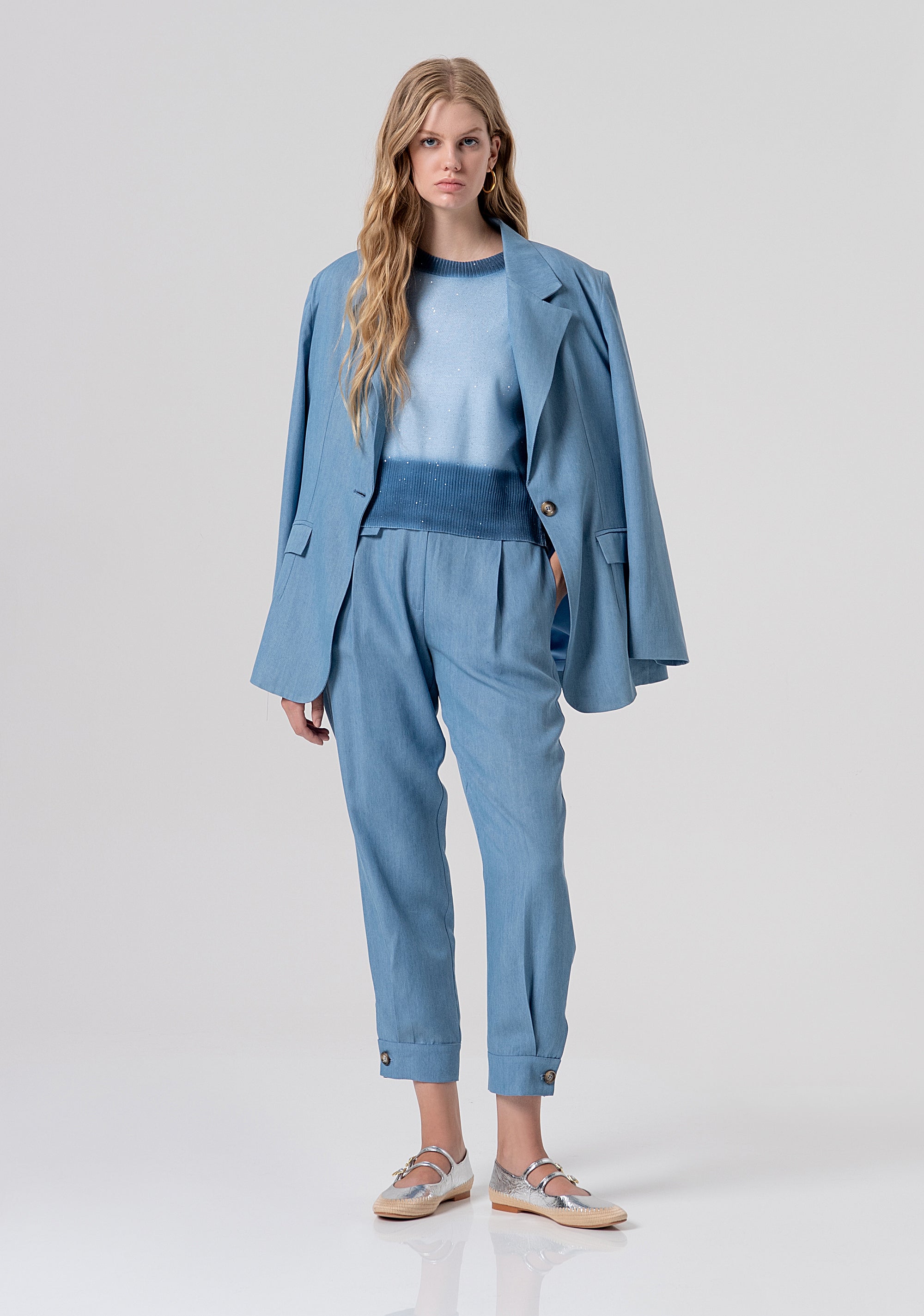 Pantalone carrot in lyocell FJ26SV4001W78301-175 Fracomina