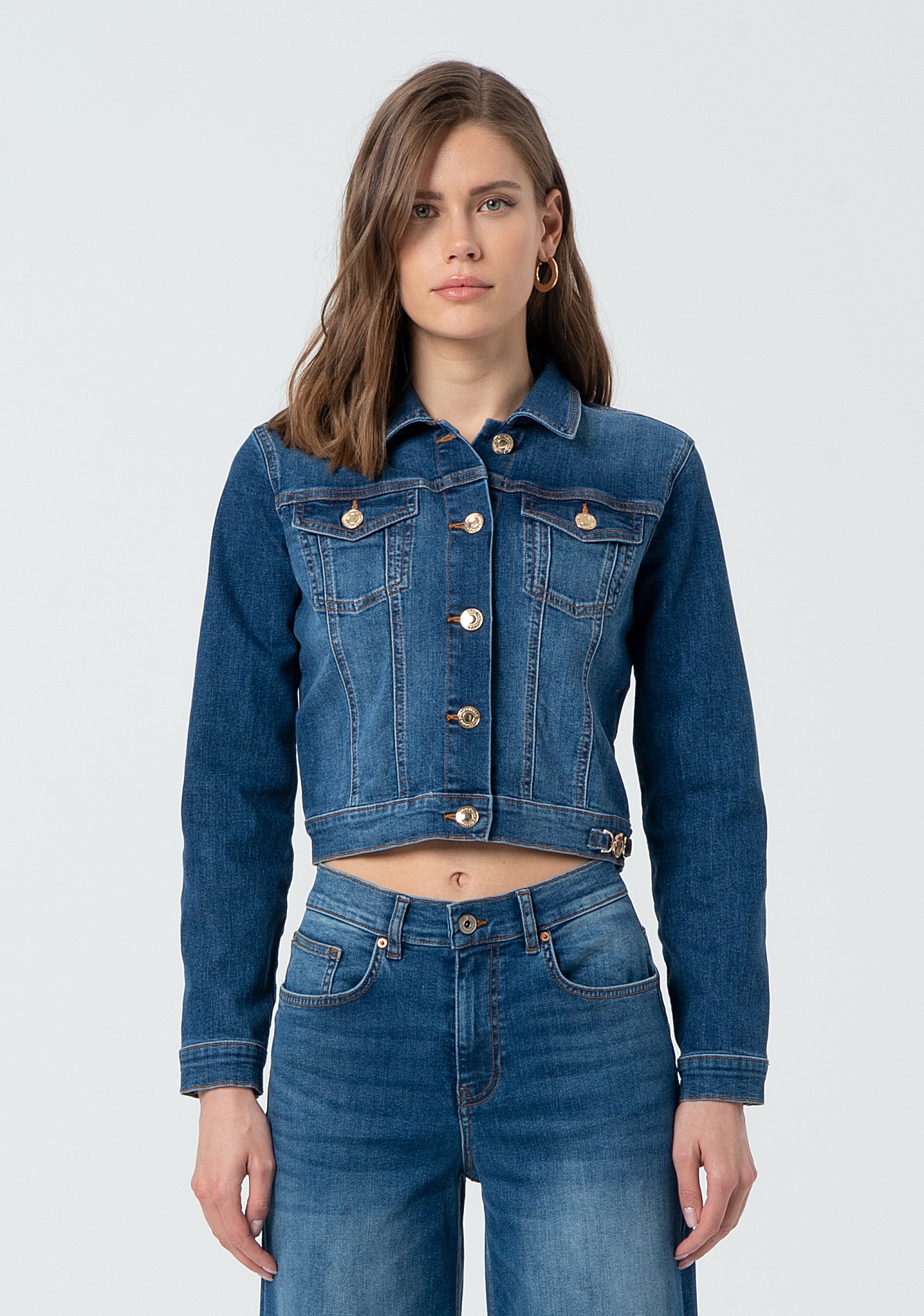 Denim Jacket Fracomina Giacca Jeans Fracomina Denim Fracomina