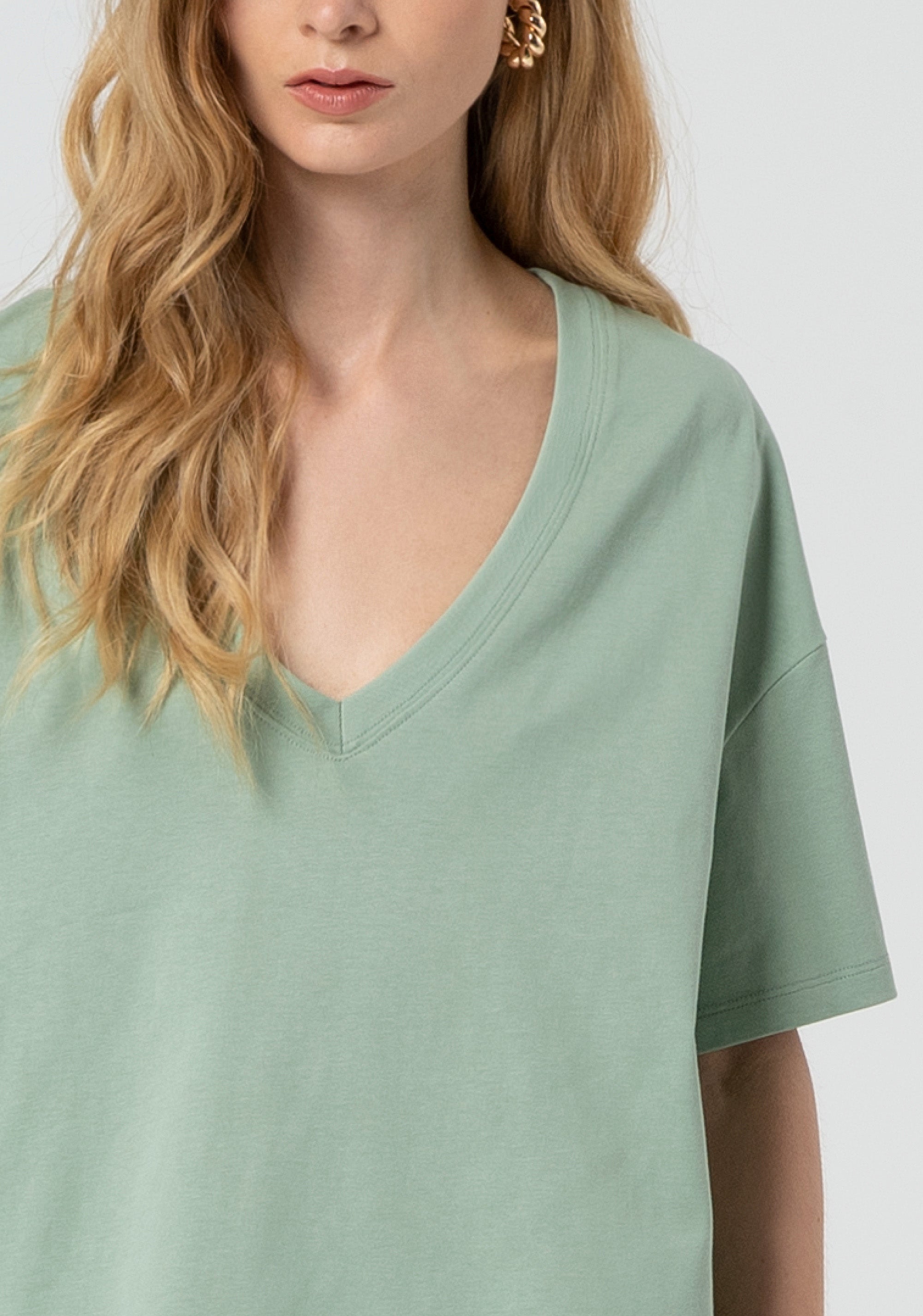 T-shirt over in jersey FP25ST3015J48001-247 Fracomina