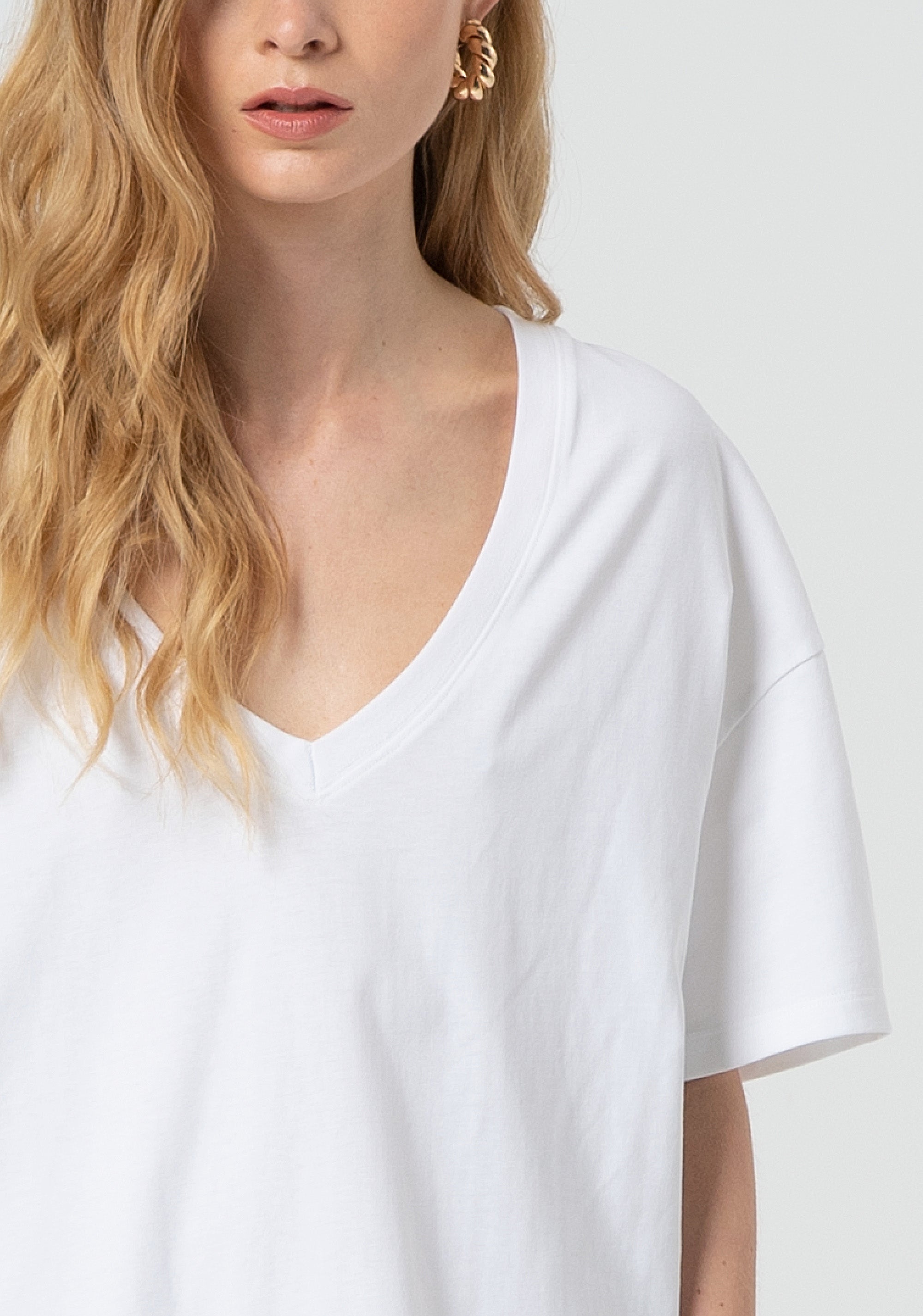 T-shirt over in jersey FP25ST3015J48001-278 Fracomina