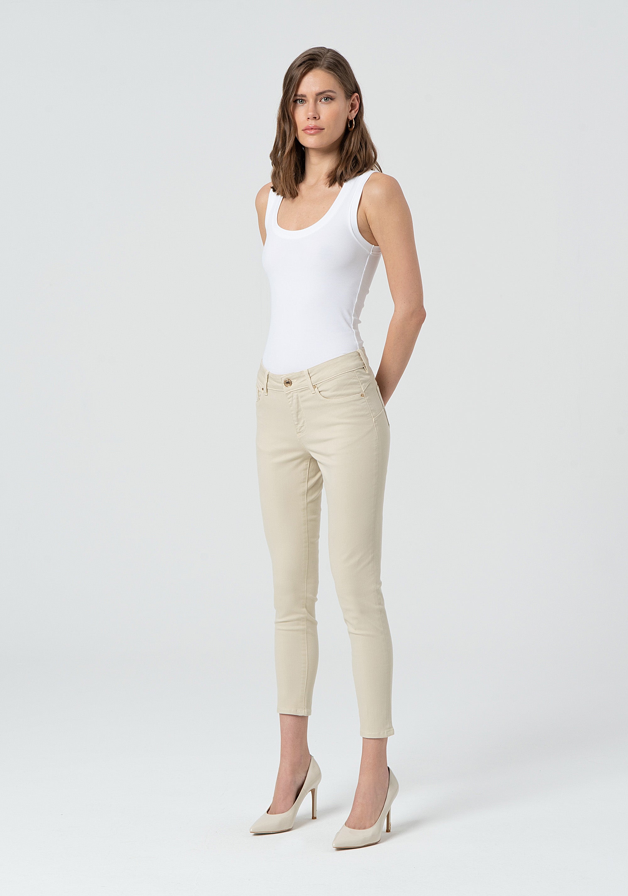 Pantalone slim effetto push up in bull FP25SV8000W61501-251 Fracomina