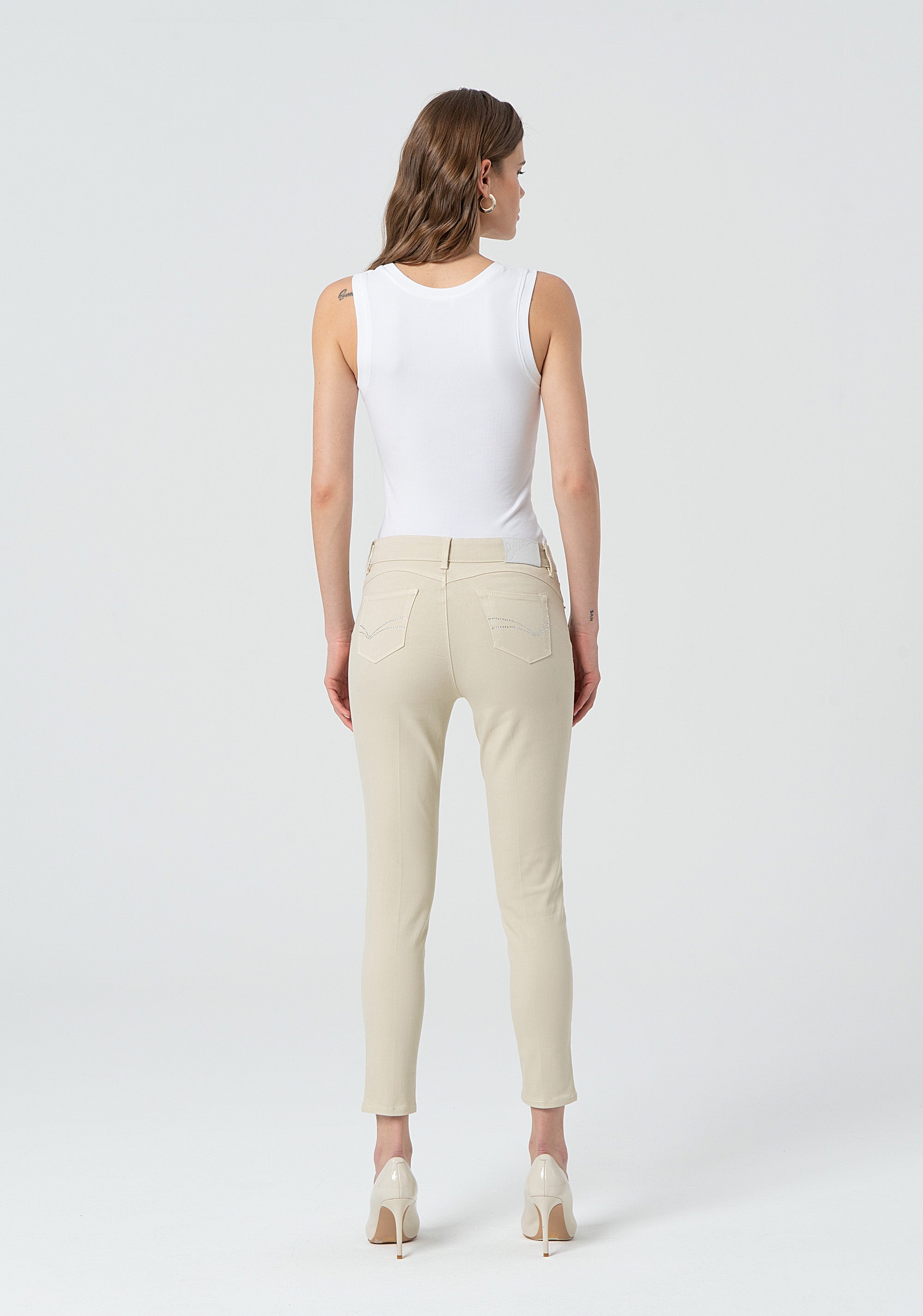 Pantalone slim effetto push up in bull FP25SV8000W61501-251 Fracomina