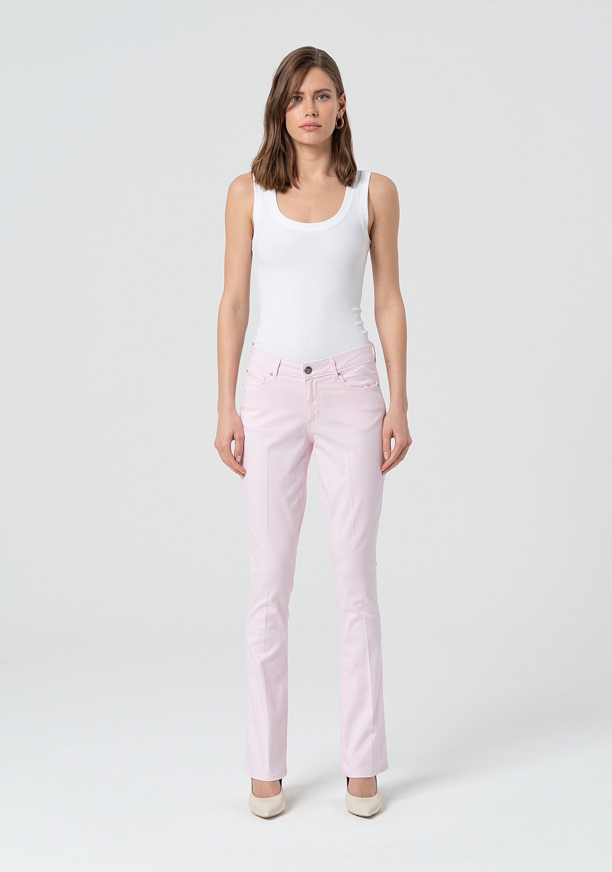 Pantalone bootcut effetto push up in raso stretch FP25SV8020W72001-238 Fracomina