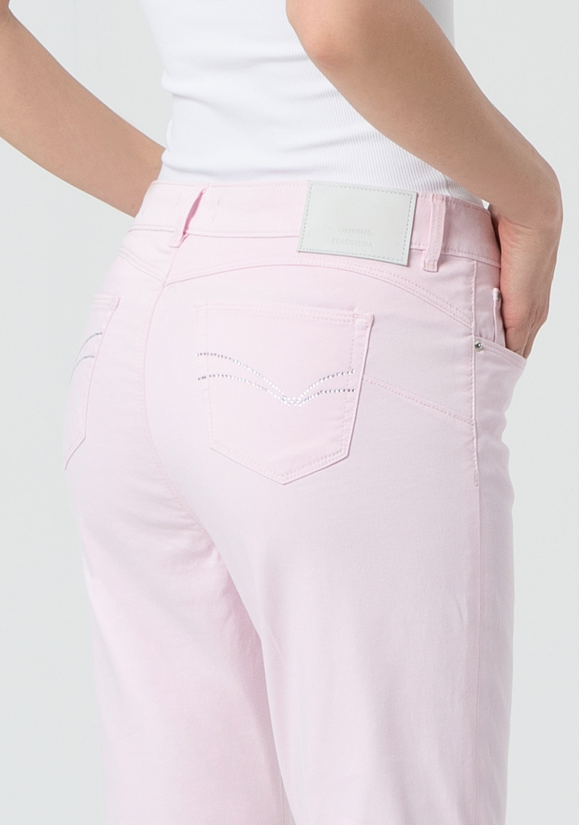 Pantalone bootcut effetto push up in raso stretch FP25SV8020W72001-238 Fracomina