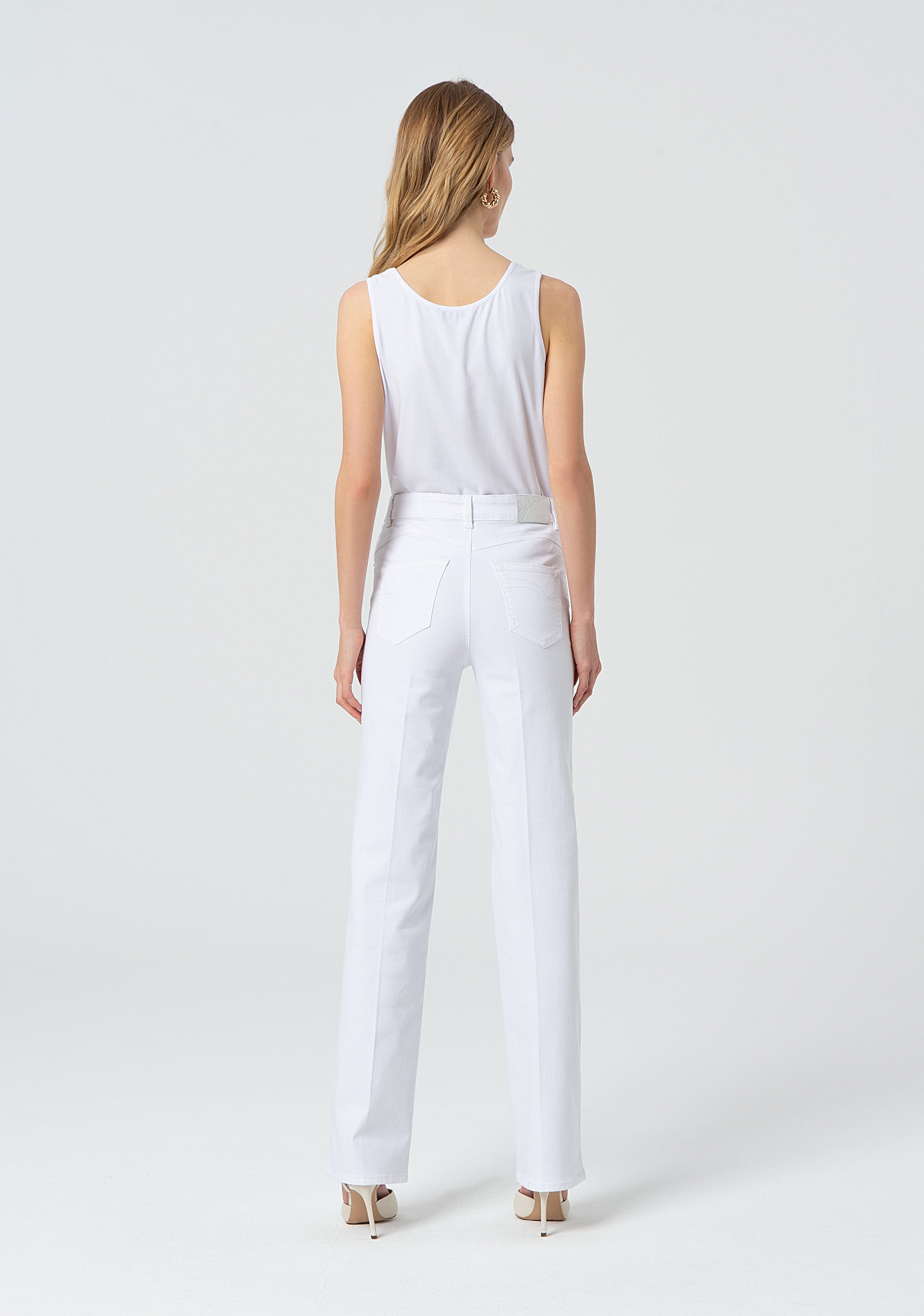 Pantalone straight effetto push up in bull FP25SV8050W61501-278 Fracomina