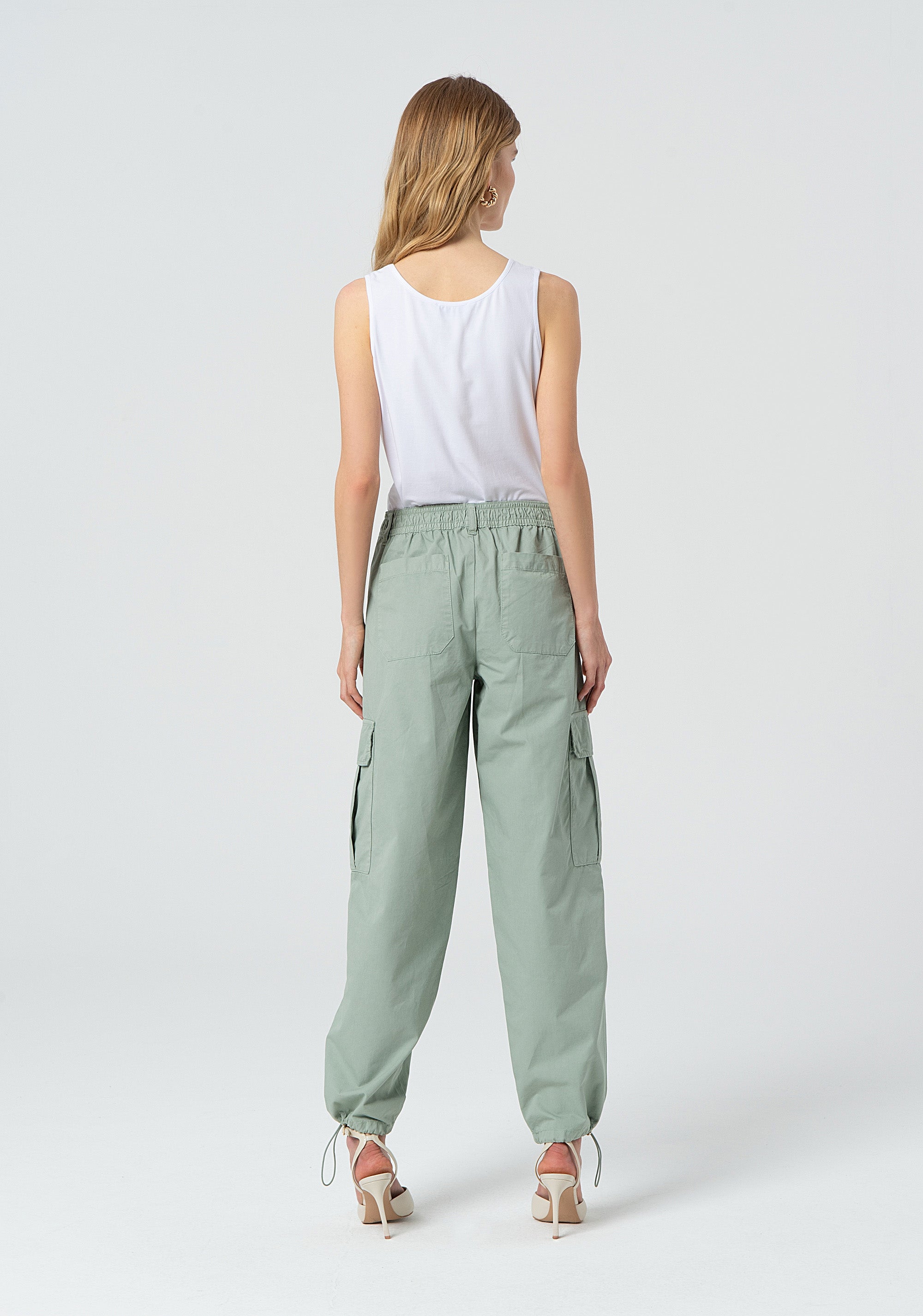 Pantalone cargo in gabardina FP25SVC006W77101-247 Fracomina