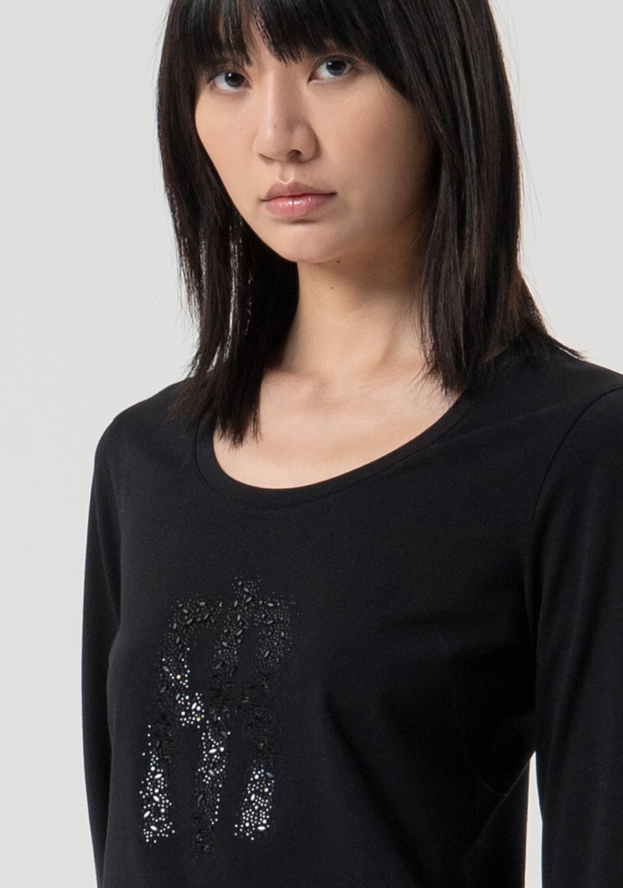 T-shirt slim in jersey di cotone FP25WT3020J401N5-053 Fracomina