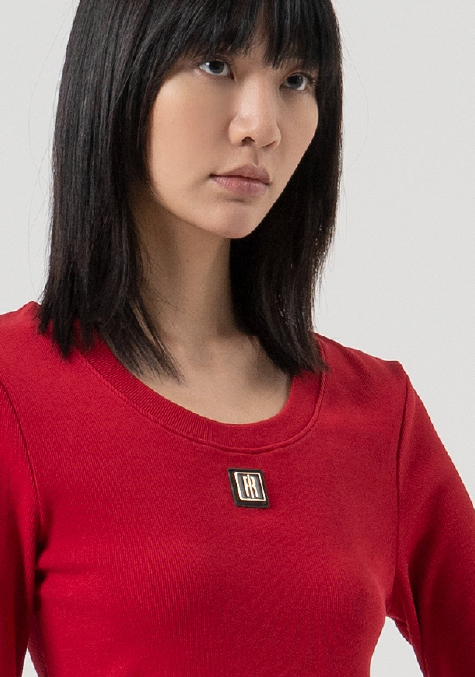 T-shirt slim in jersey di cotone FP25WT3034J40101-T51 Fracomina