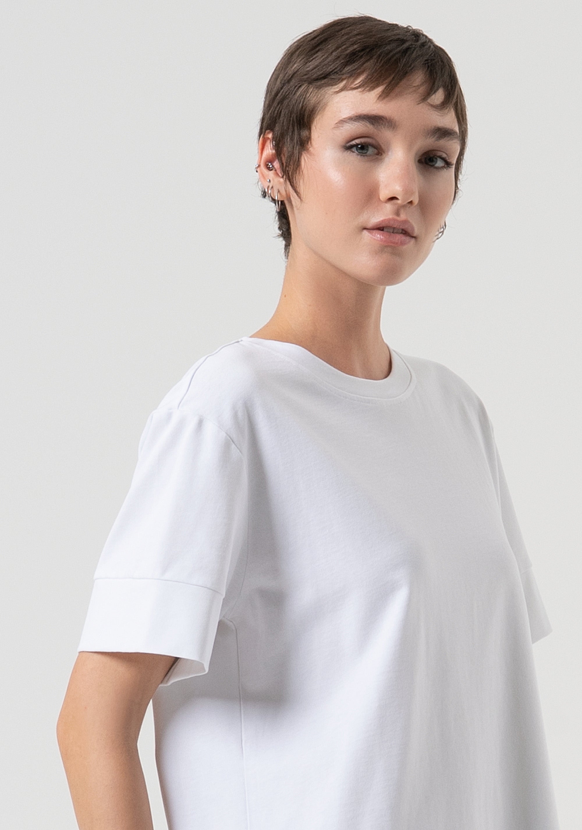 T-shirt loose fit in cotone FP25WT3057J40101-278 Fracomina