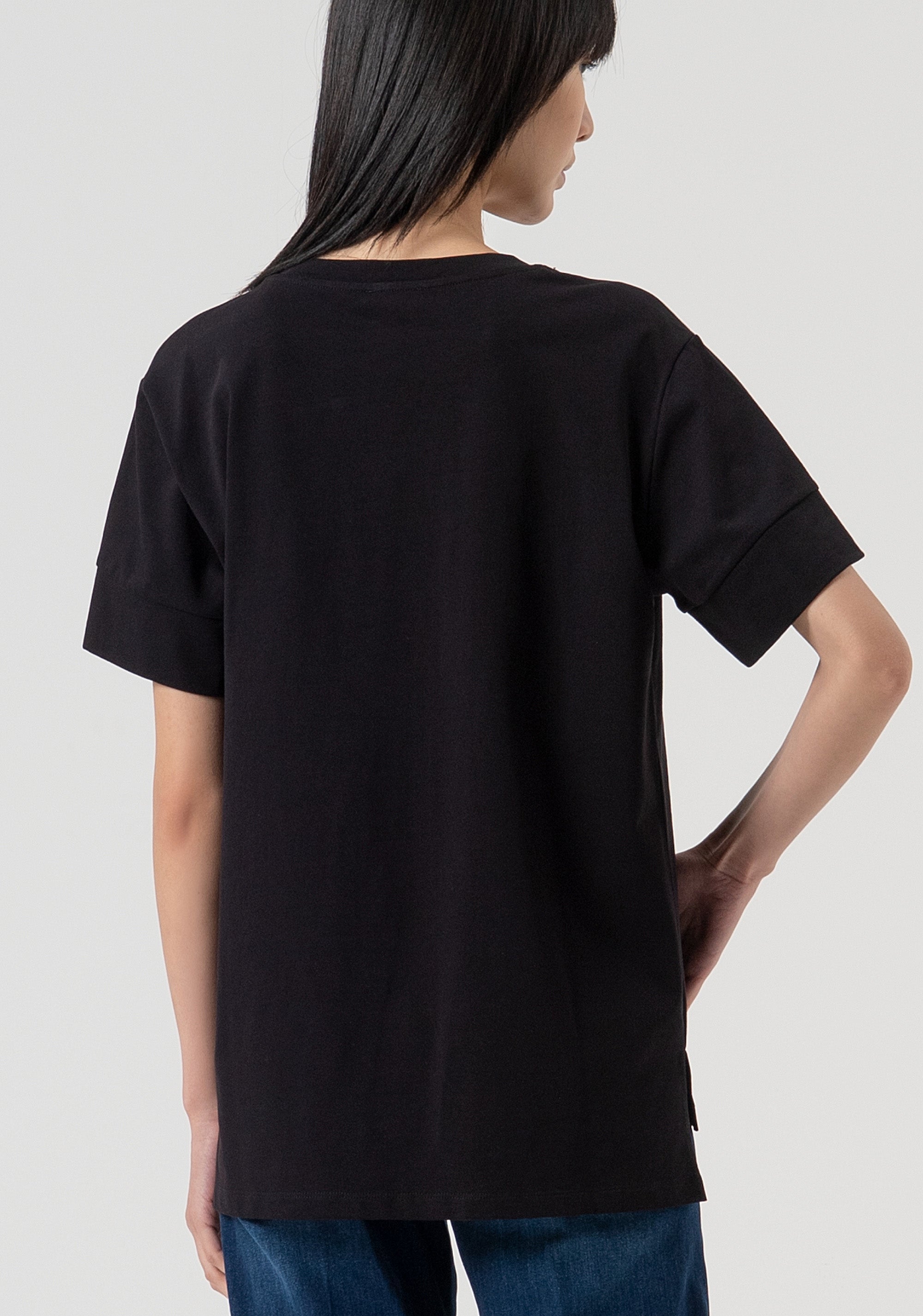 T-shirt over in jersey di cotone FP25WT3057J401N5-053 Fracomina