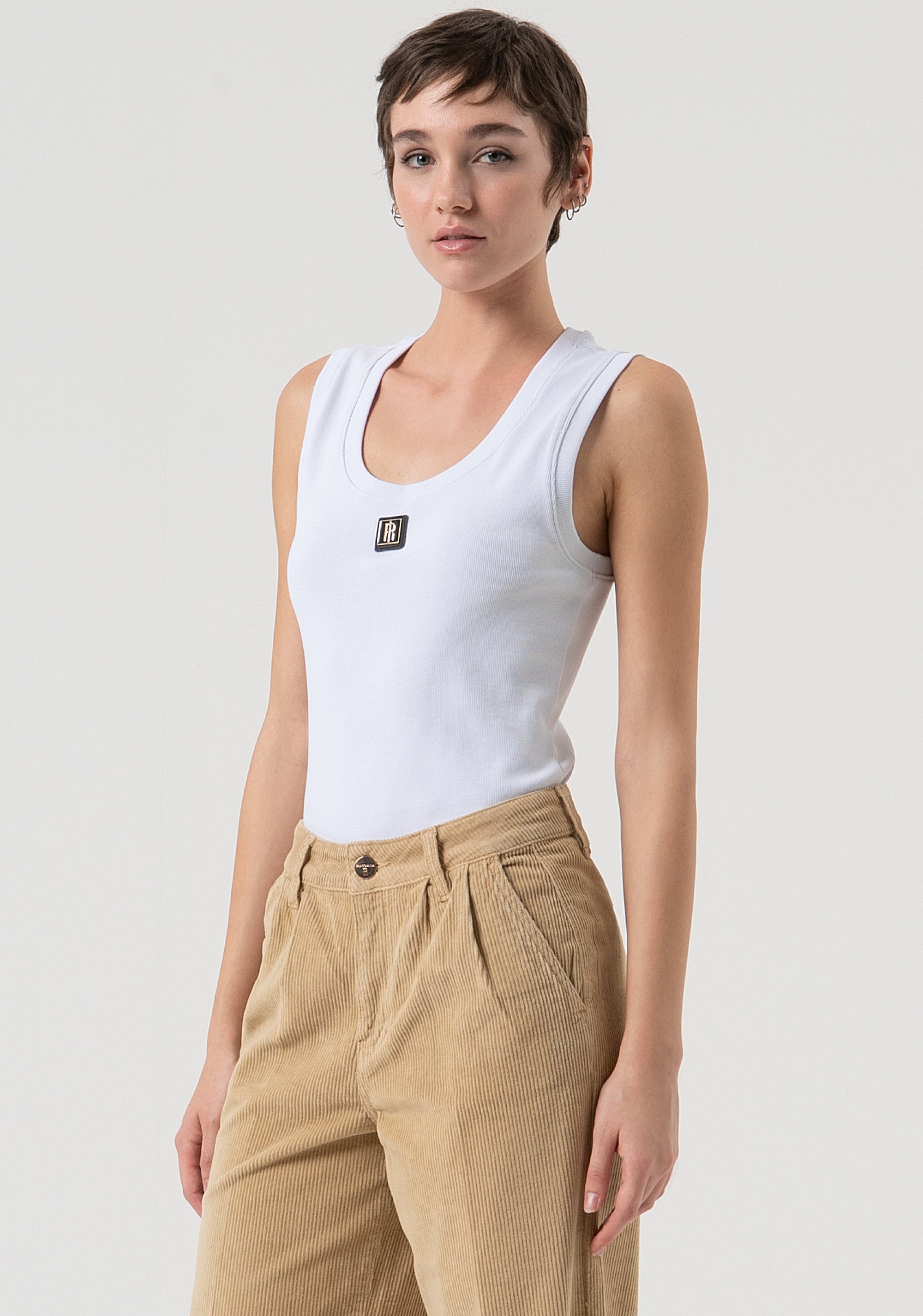 Pantaloni a palazzo in velluto FP25WV3016W56701-L20 Fracomina